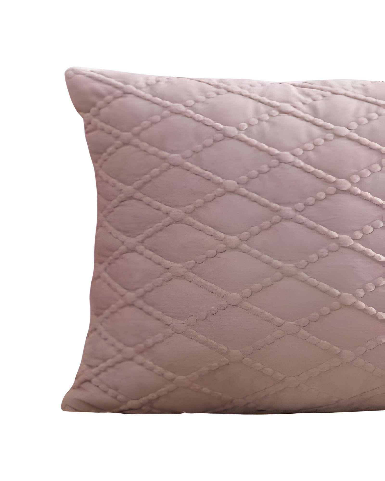 SET DE 2 FUNDAS DE COJIN TERCIOPELO 45X45 ROSA-1