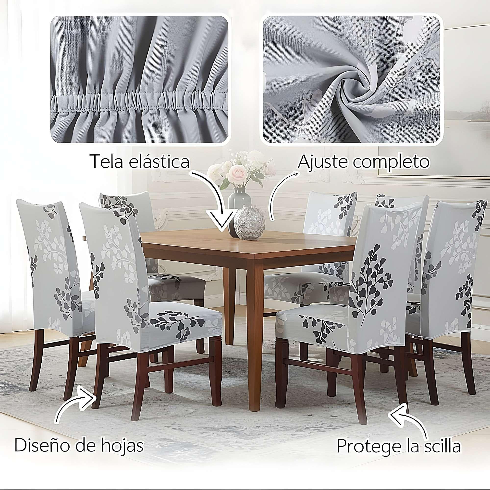 Set DE 6 FUNDAS DE SILLAS F26-1