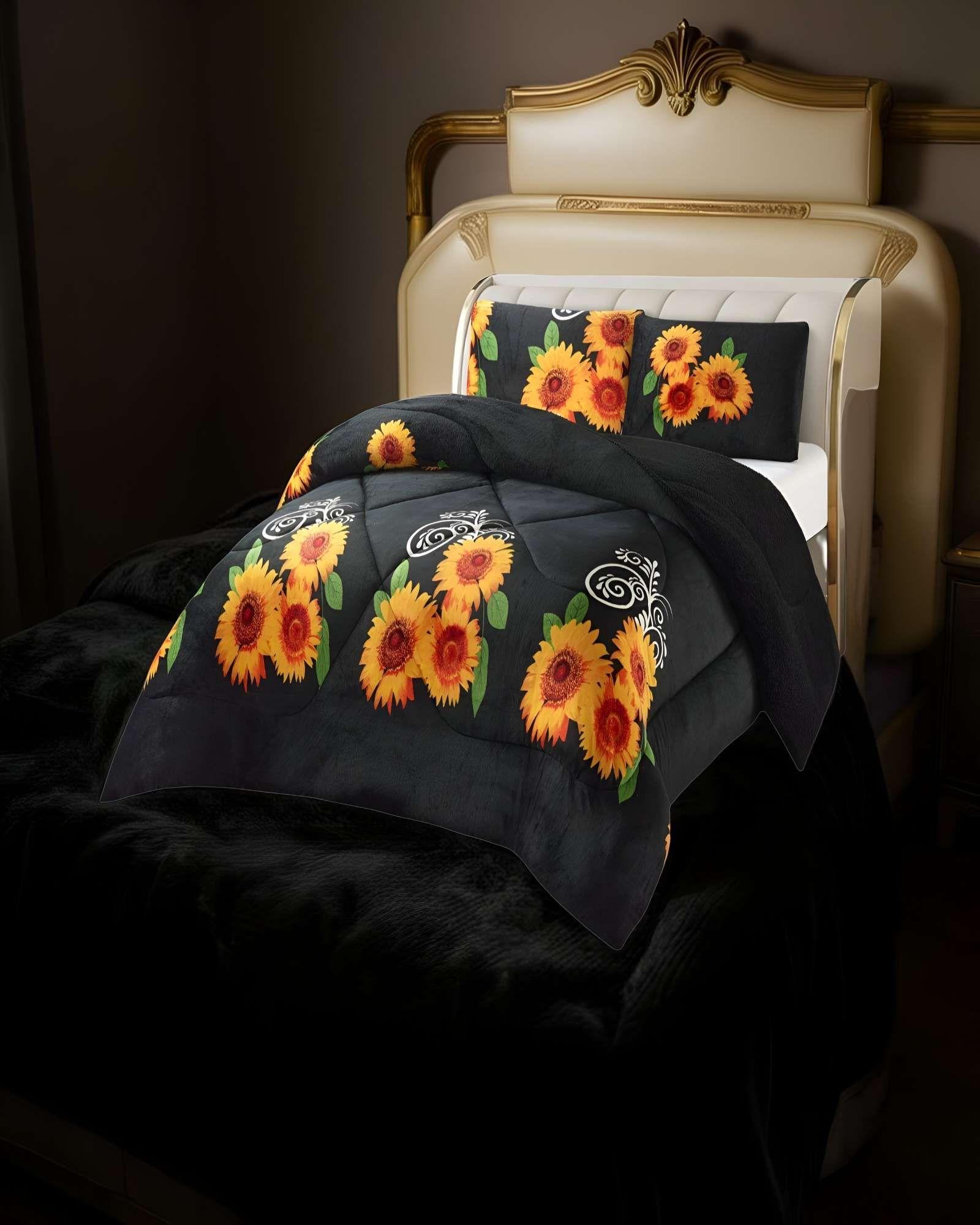 COBERTOR CON CHIPORRO PLUSH 2 PLAZAS 230X250CM NEGRO C10-2