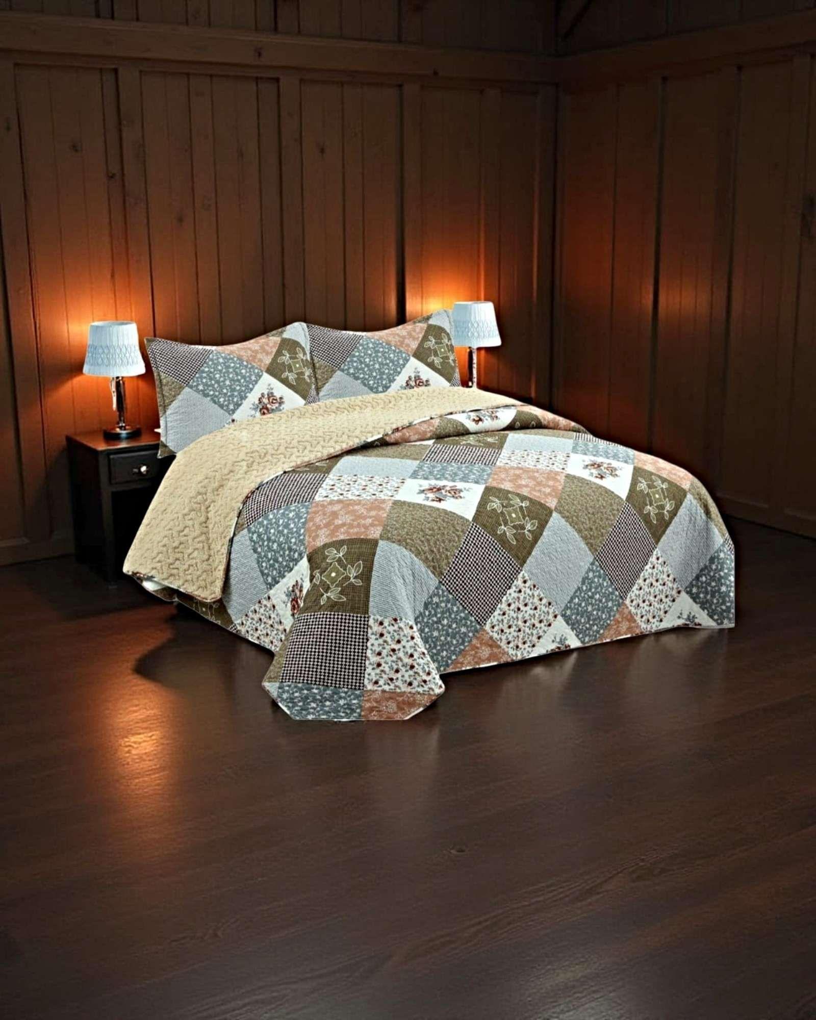 CUBRECAMA QUILT CON CHIPORRO 2P P41-2