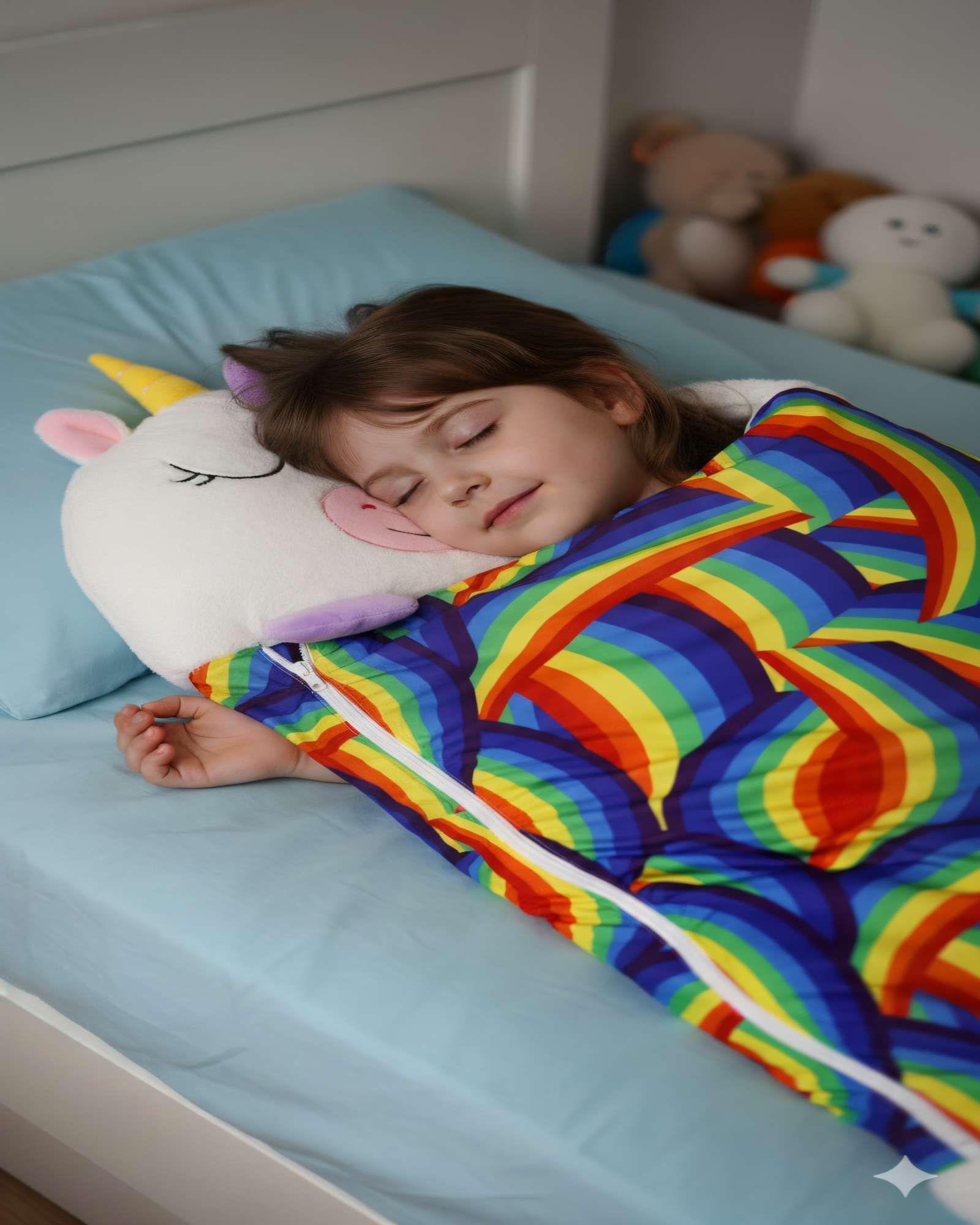 SACO PARA DORMIR EN FORMA DE UNICORNIO COLOR BLANCO-2