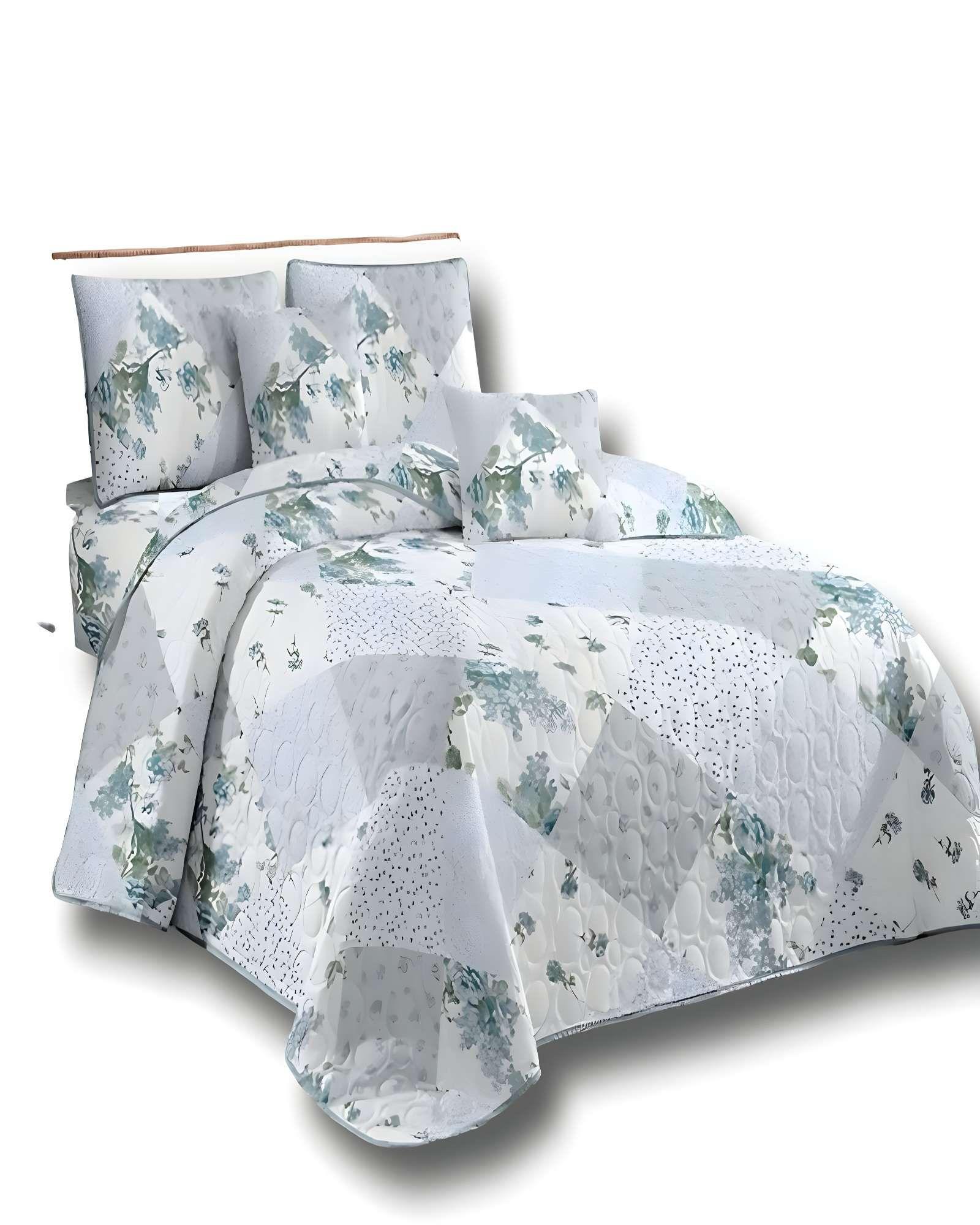COLCHA CUBRECAMA DE VERANO KING DISEÑO ROMBO MULTICOLOR-0