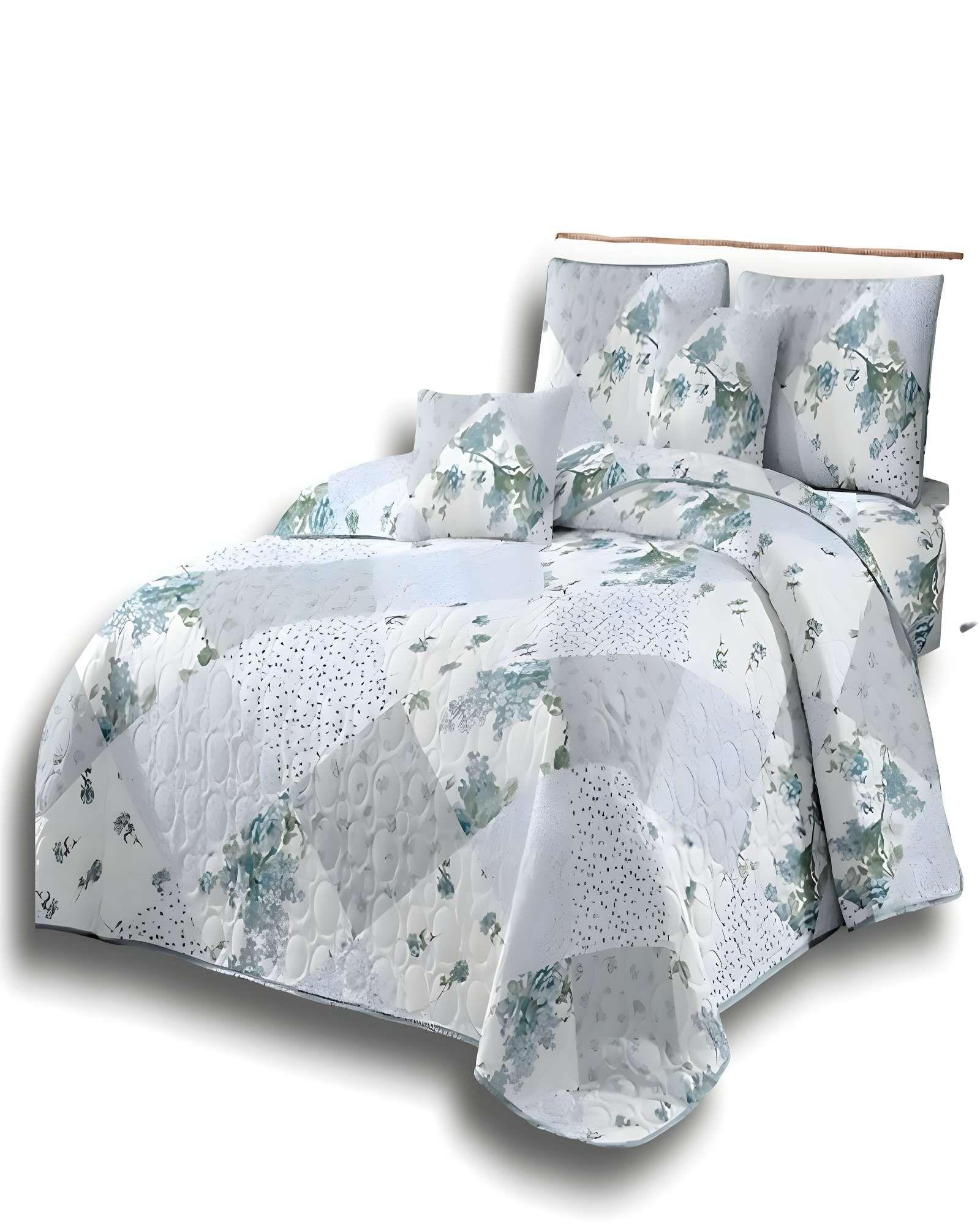 COLCHA CUBRECAMA DE VERANO KING DISEÑO ROMBO MULTICOLOR-1