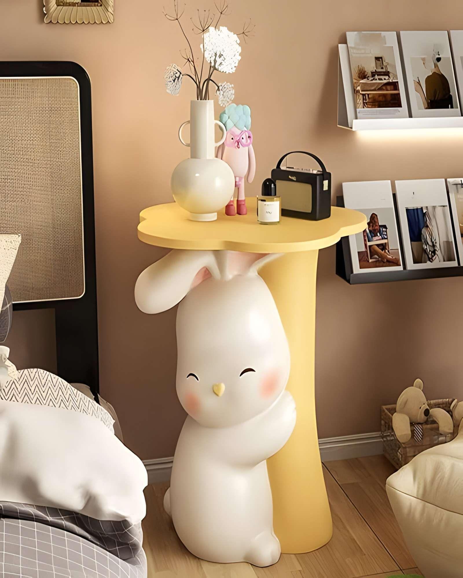 MESA AUXILIAR ELEGANTE DE CONEJO-2