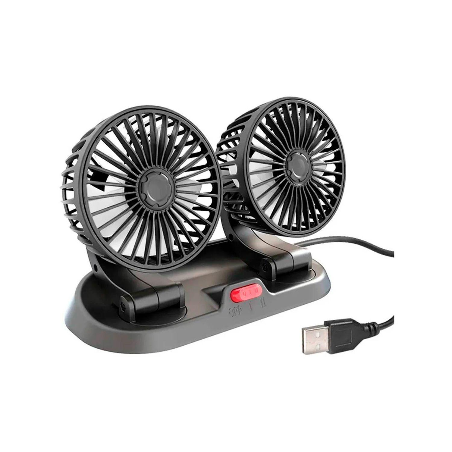 Mini Ventilador Usb Doble 5 Aspas Portatil Auto Welife W-28268-0
