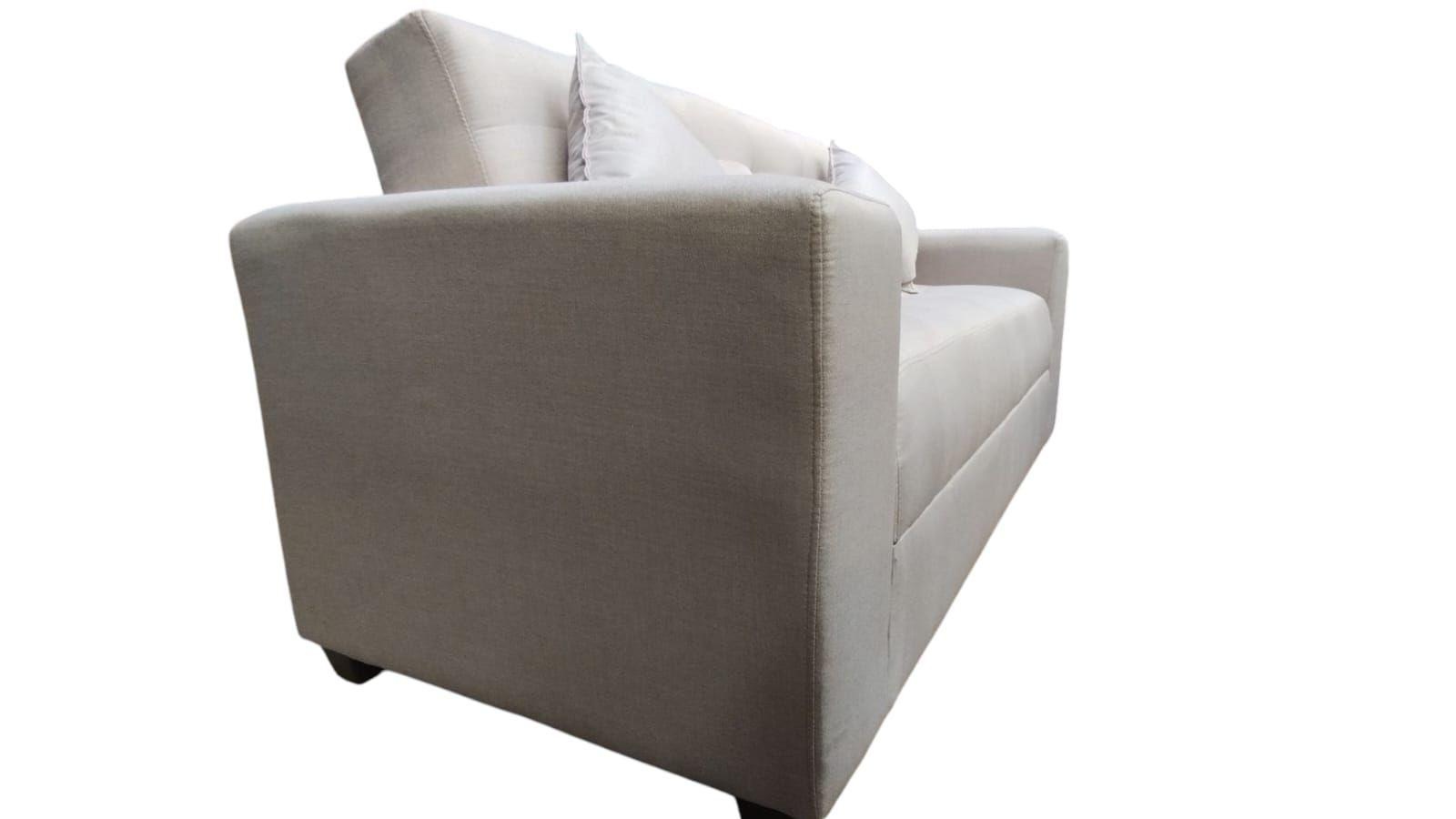 Sofa Cama Xibral Lino Beige Impermeable-3