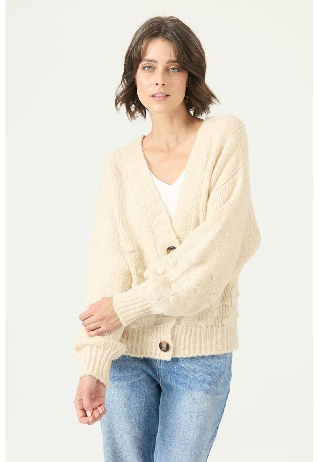 Cardigan con lana beige PRIVILEGE 2764-2