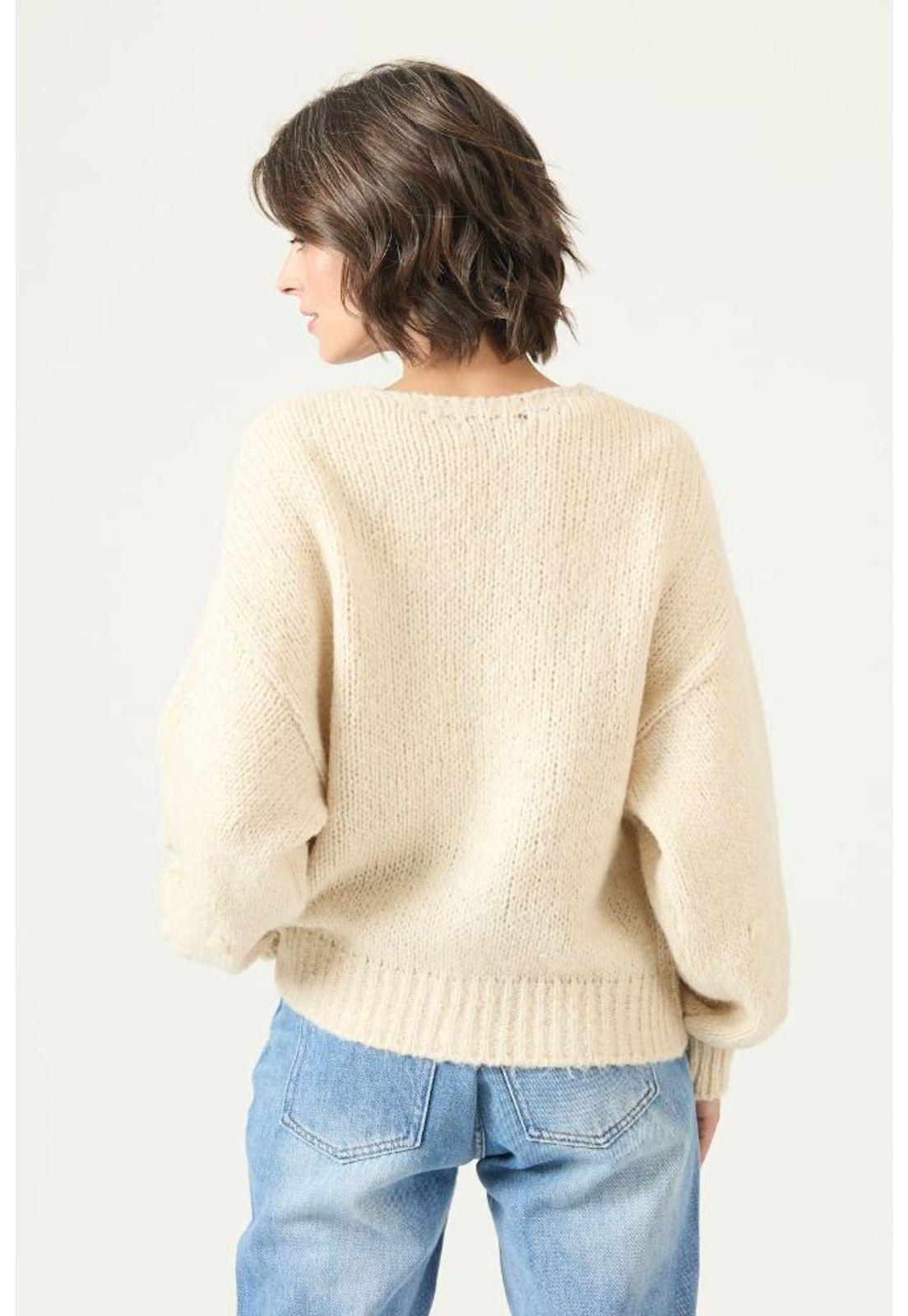 Cardigan con lana beige PRIVILEGE 2764-4