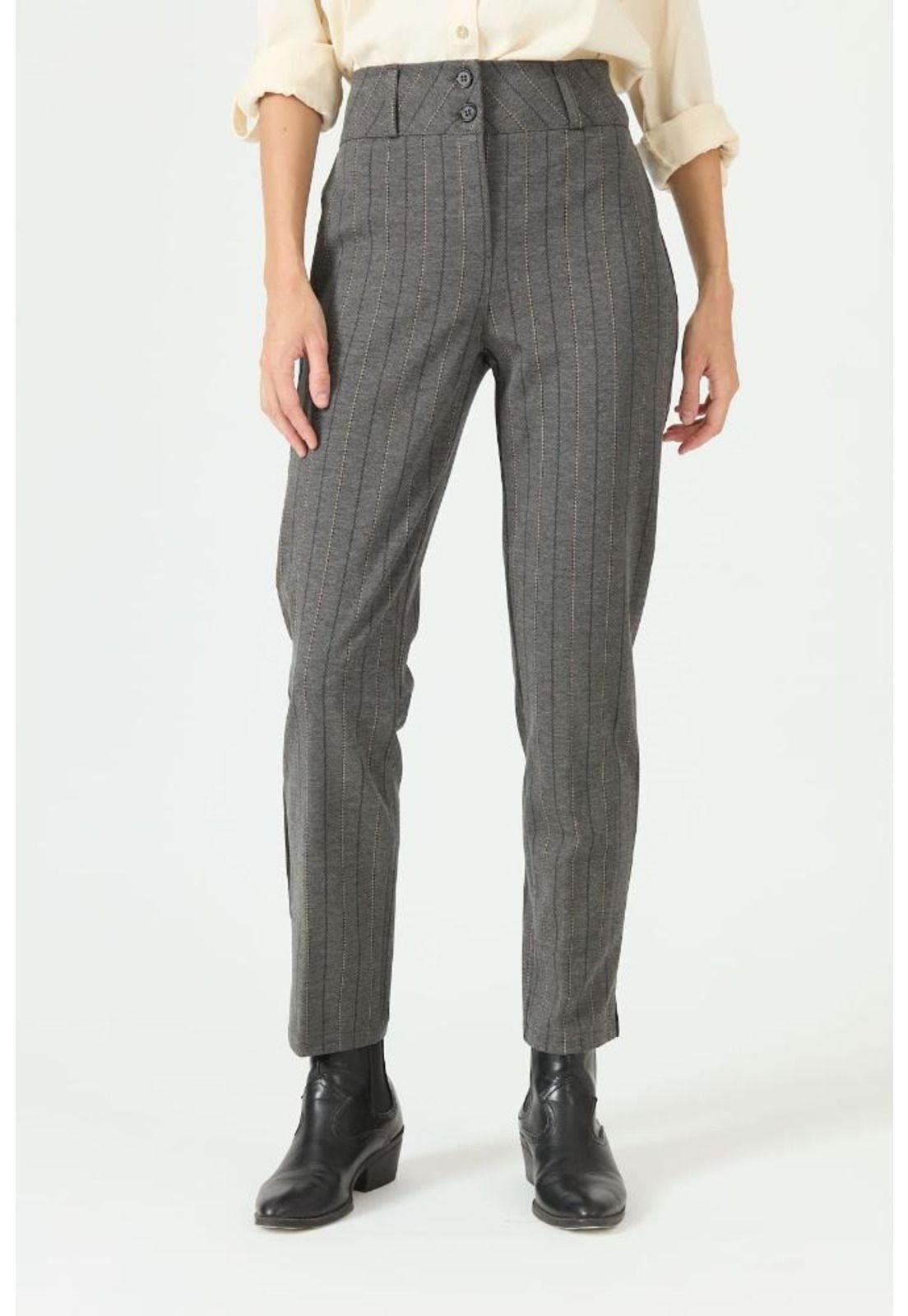 Pantalon gris rayas PRIVILEGE 2255-2