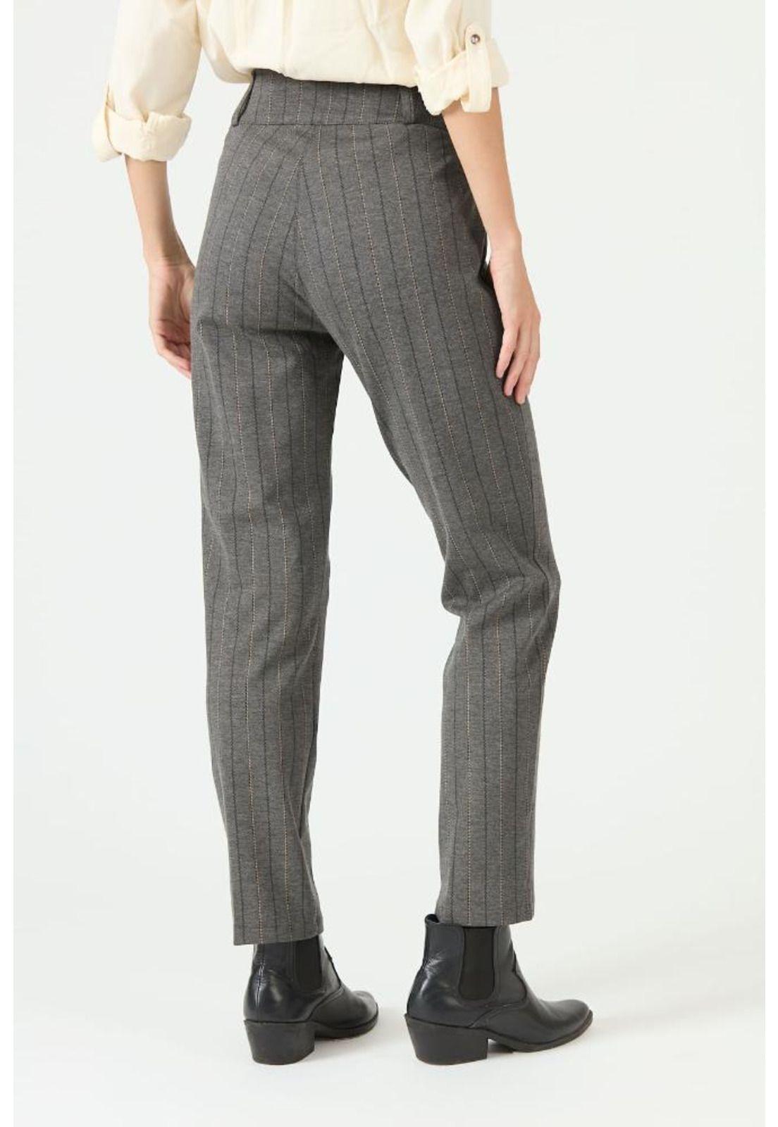 Pantalon gris rayas PRIVILEGE 2255-3