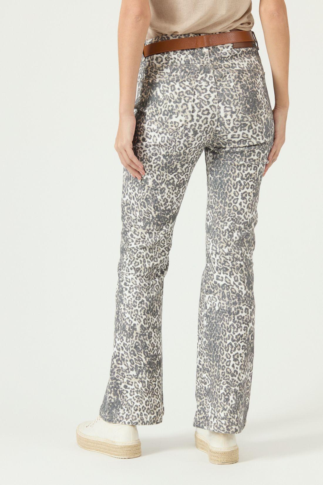 Jeans Wide Leg Animal Print Arena Cod 2400985-2
