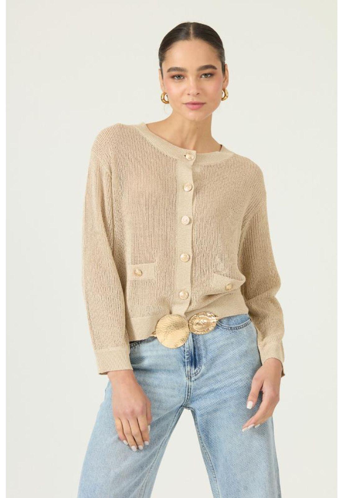 Cardigan beige PRIVILEGE 2938-1