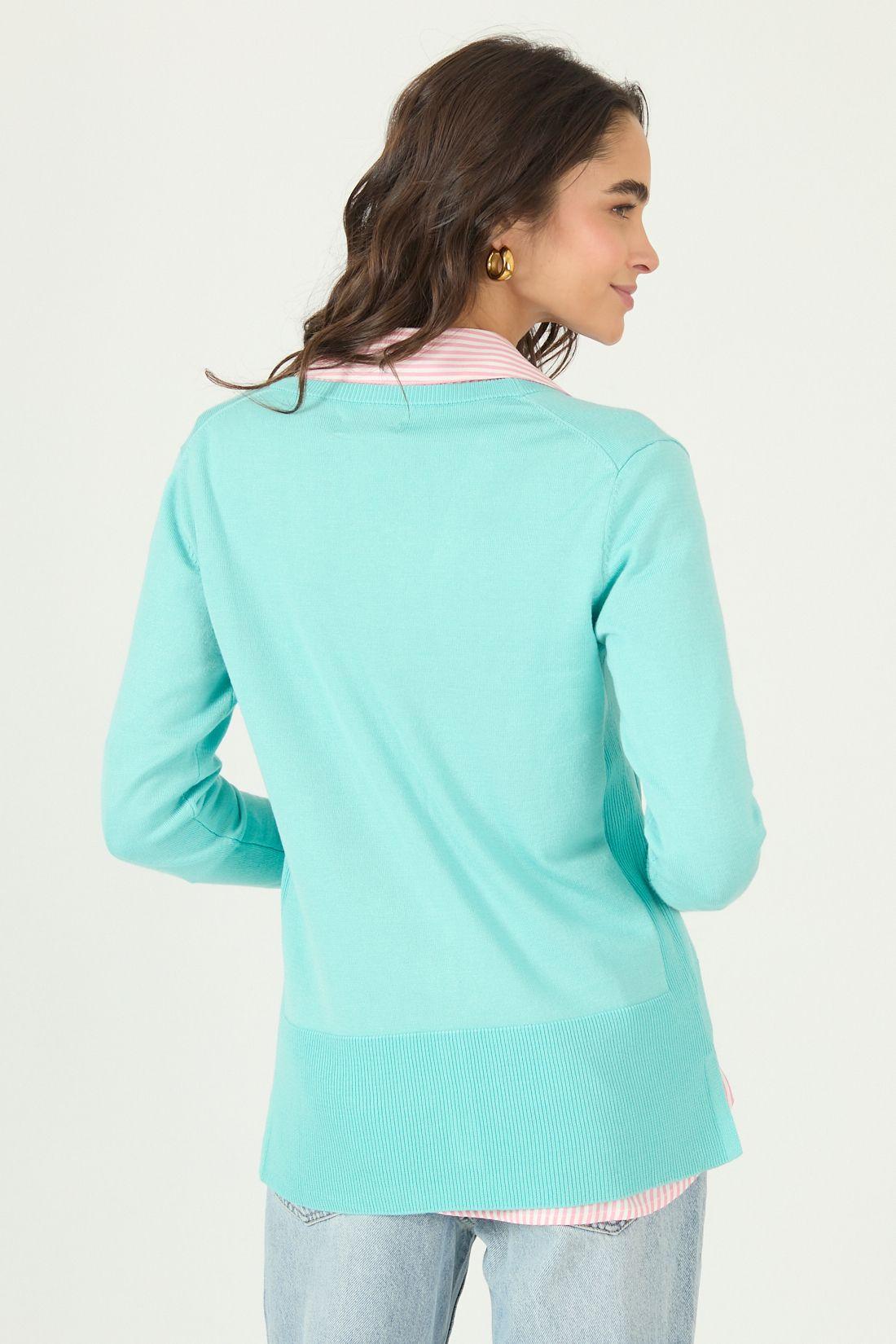 Cardigan Turquesa Cod 7900445-3