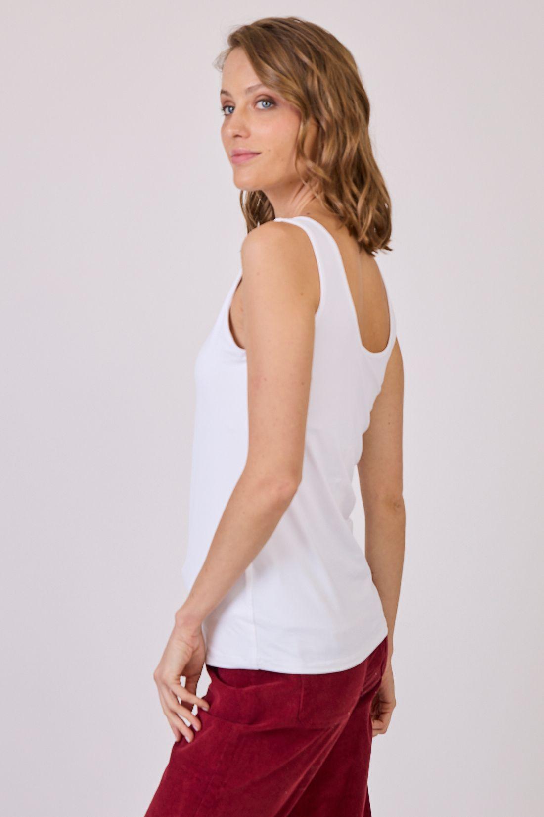 Polera Poliamida Blanca Cod 2800056-2