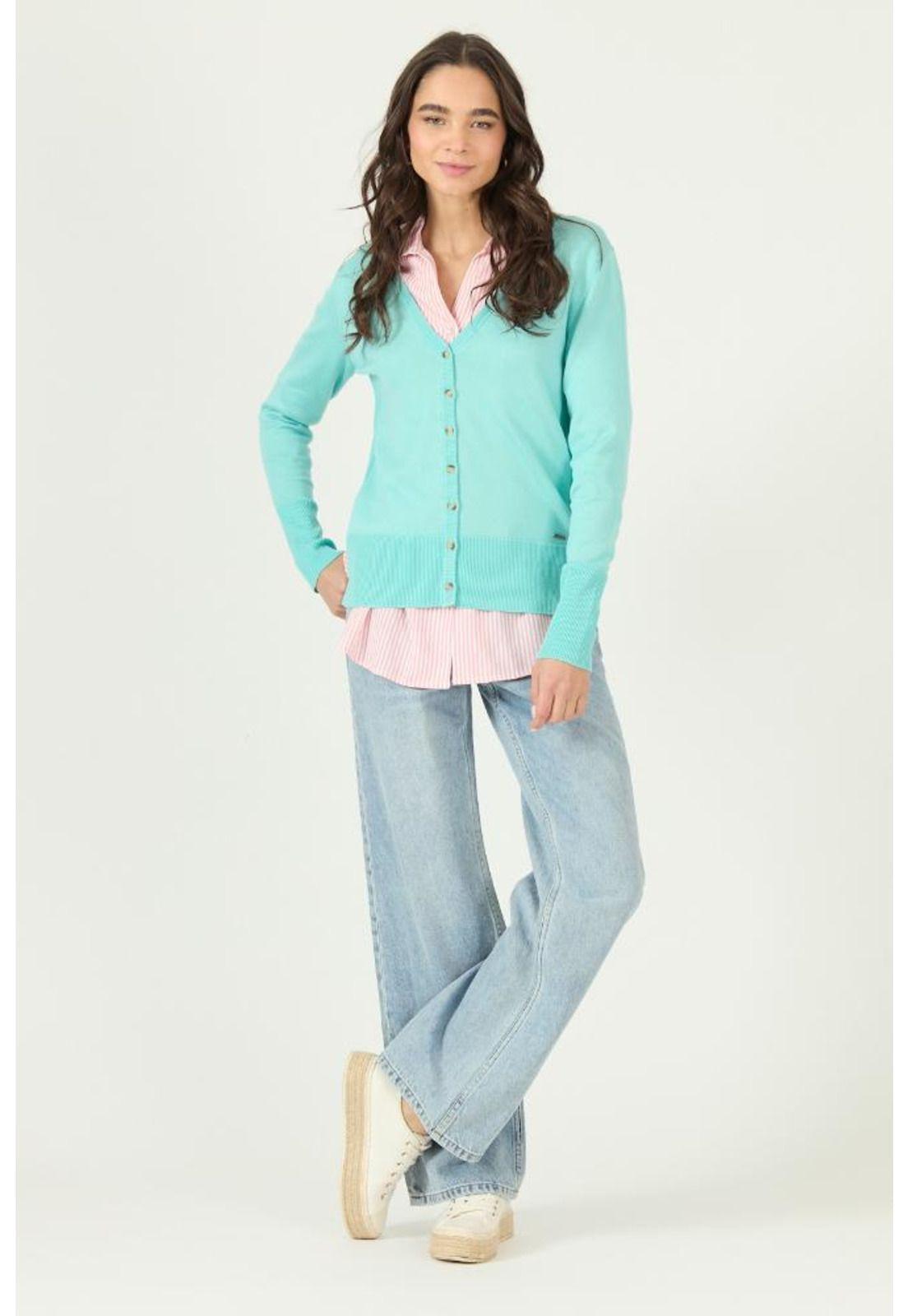 Cardigan turquesa PRIVILEGE 2992-0