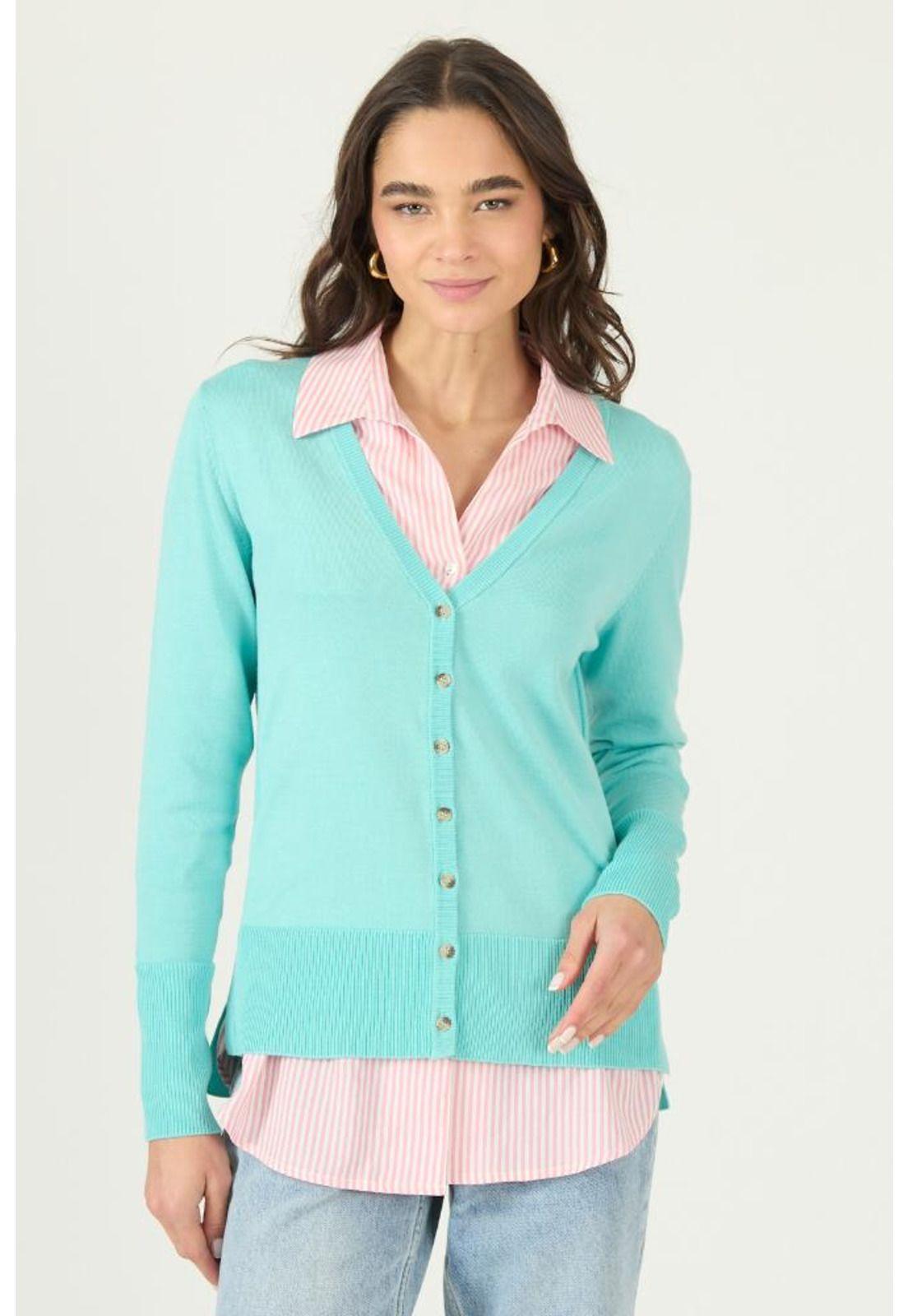 Cardigan turquesa PRIVILEGE 2992-1