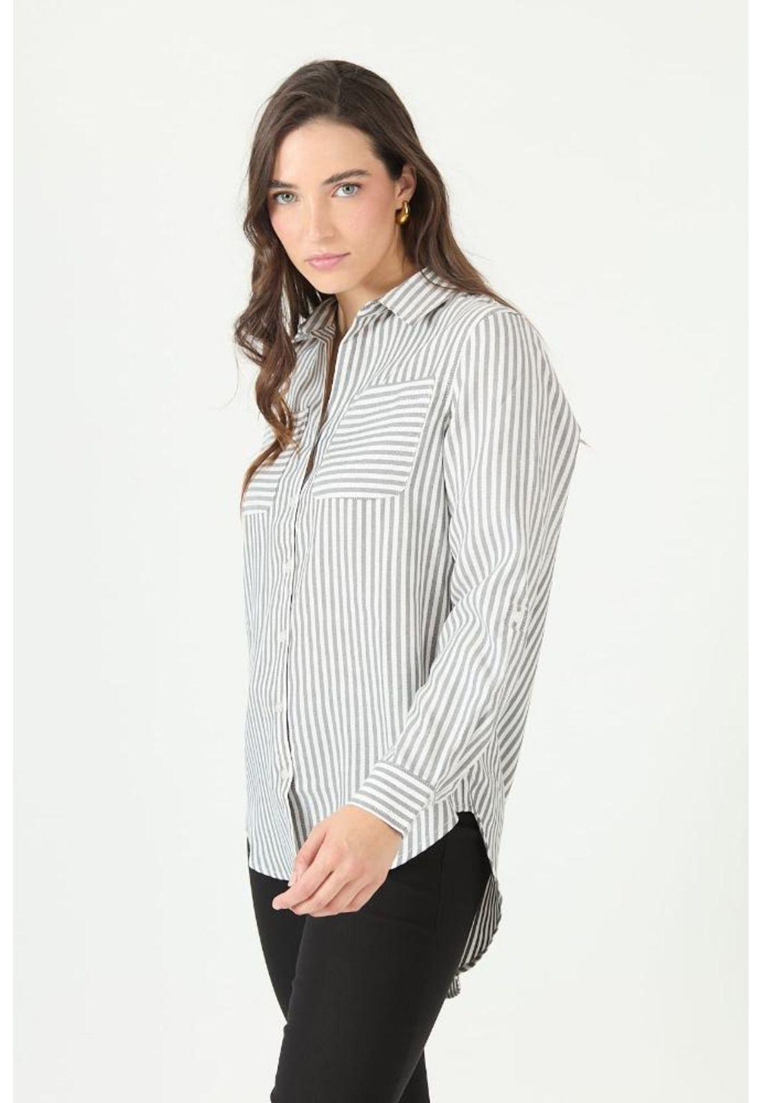 Blusa negra rayas PRIVILEGE 2351-2