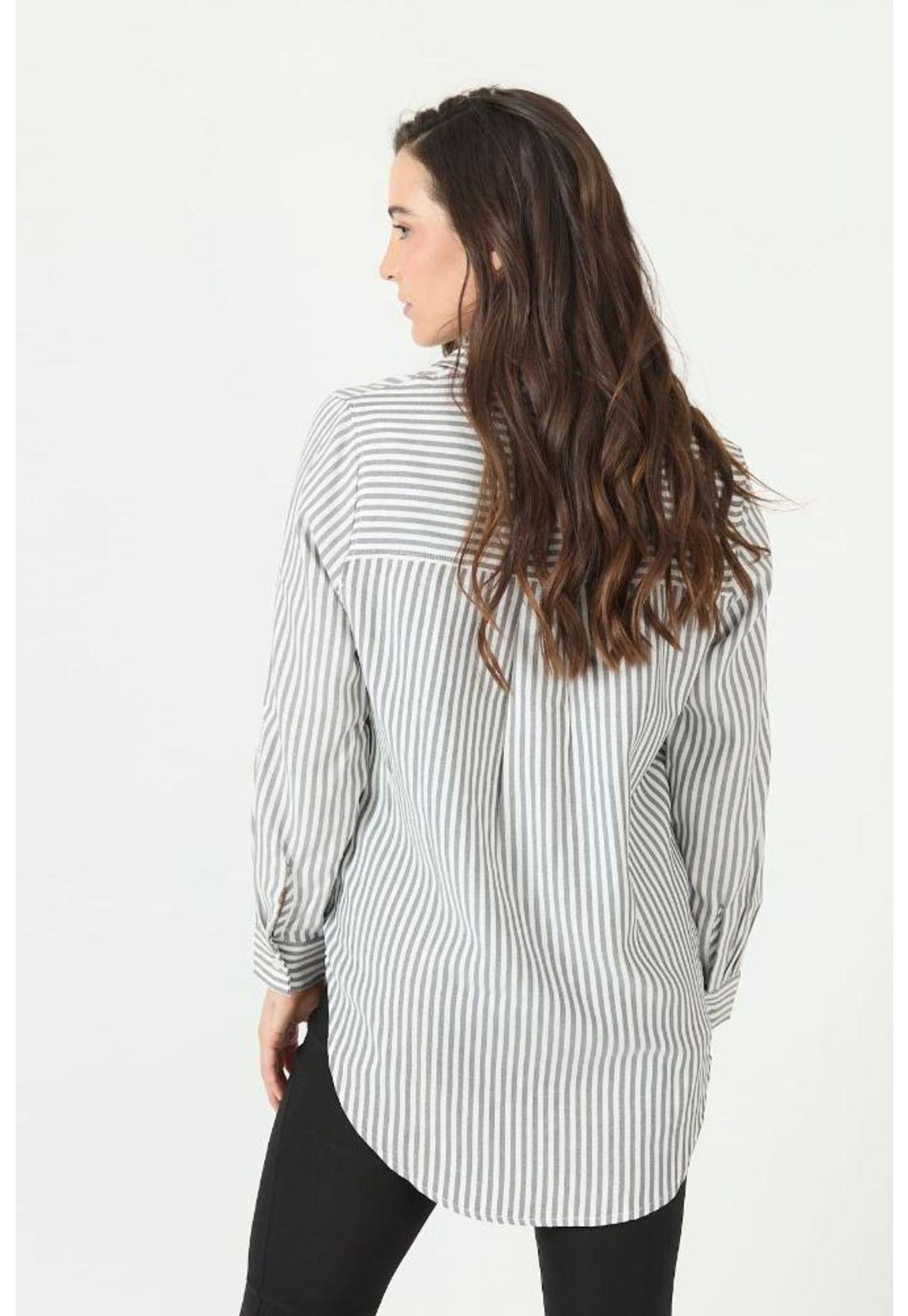 Blusa negra rayas PRIVILEGE 2351-3