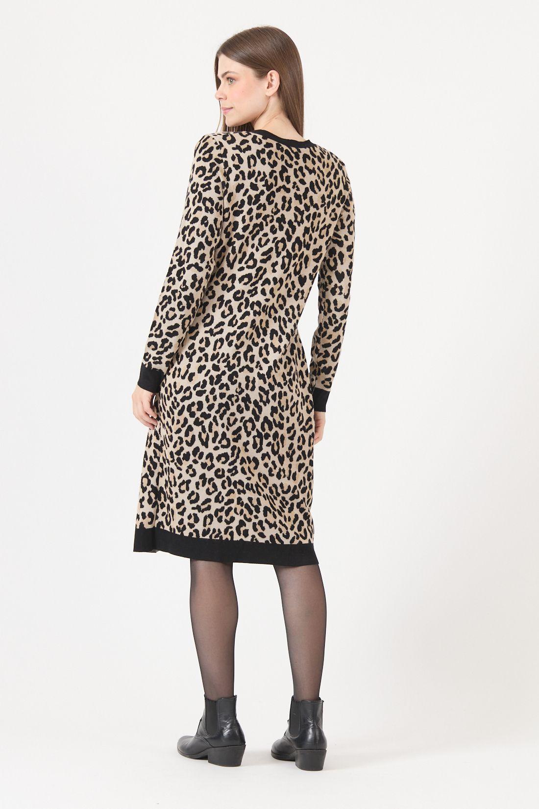 Vestido Estamplado Beige Cod 5700166-3