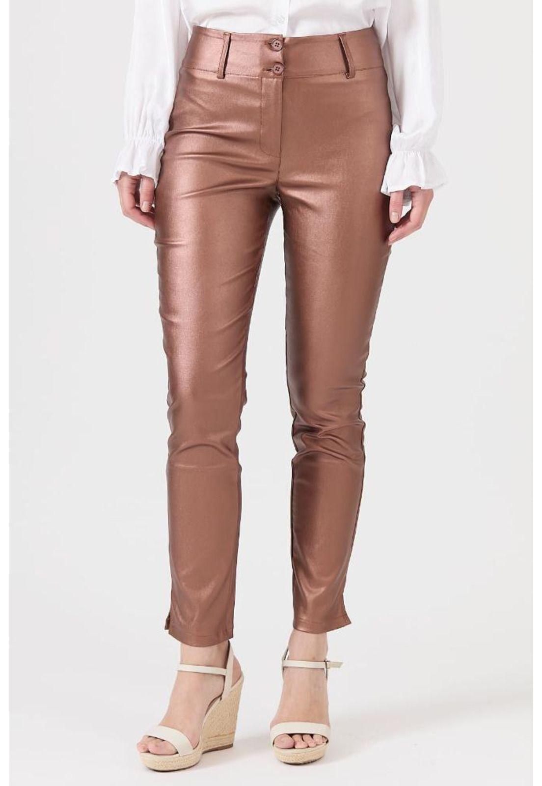 Pantalon de ecocuero skinny cobre PRIVILEGE 1110-1