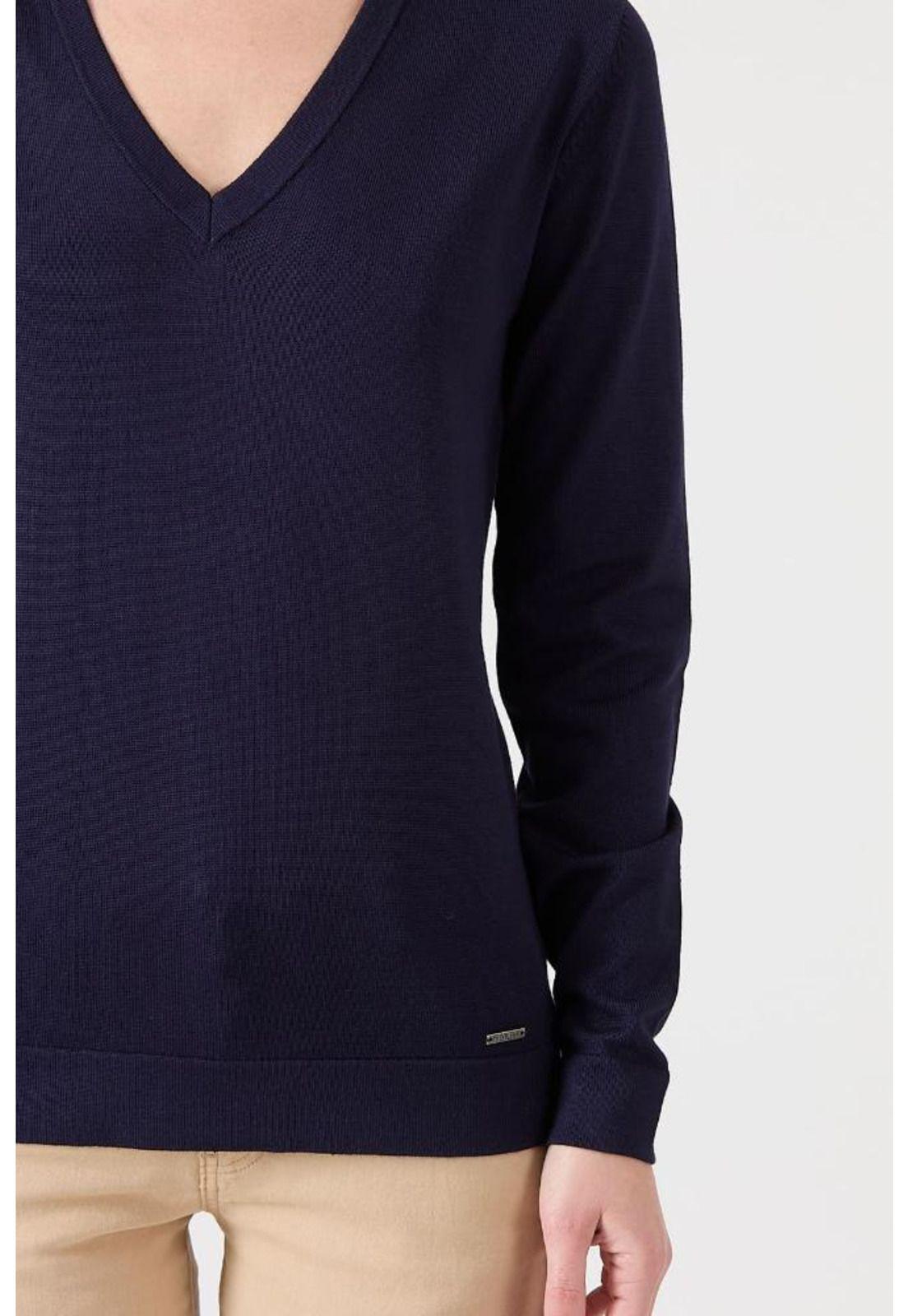 Sweater azul marino manga larga PRIVILEGE-4