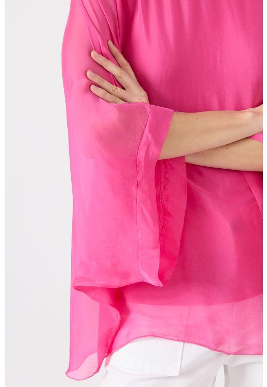 Blusa con seda fucsia PRIVILEGE 1530-4