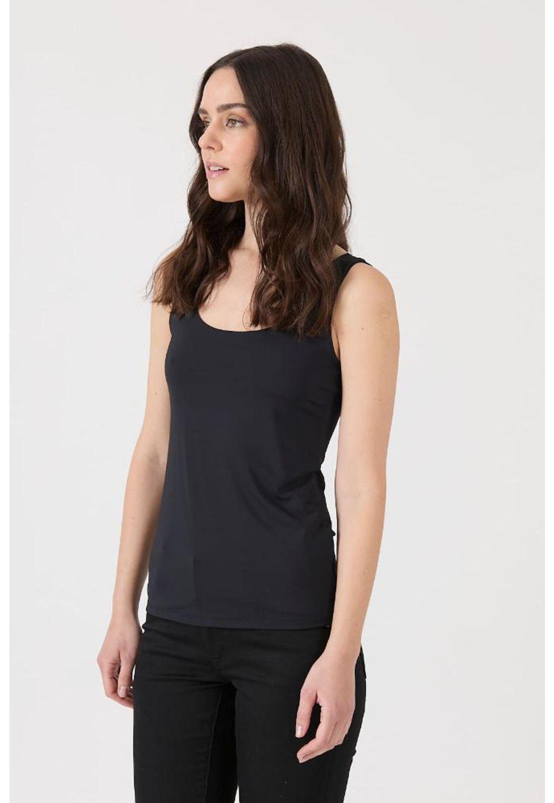 Polera poliamida negra PRIVILEGE 1495-2