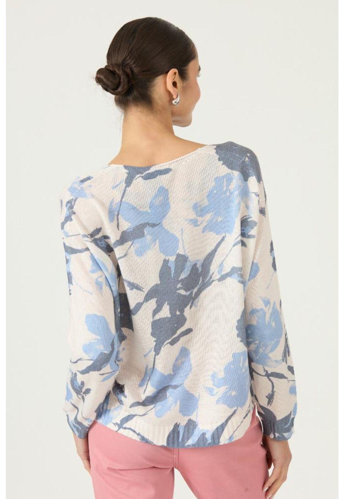 Sweater celeste estampado PRIVILEGE 3122-4