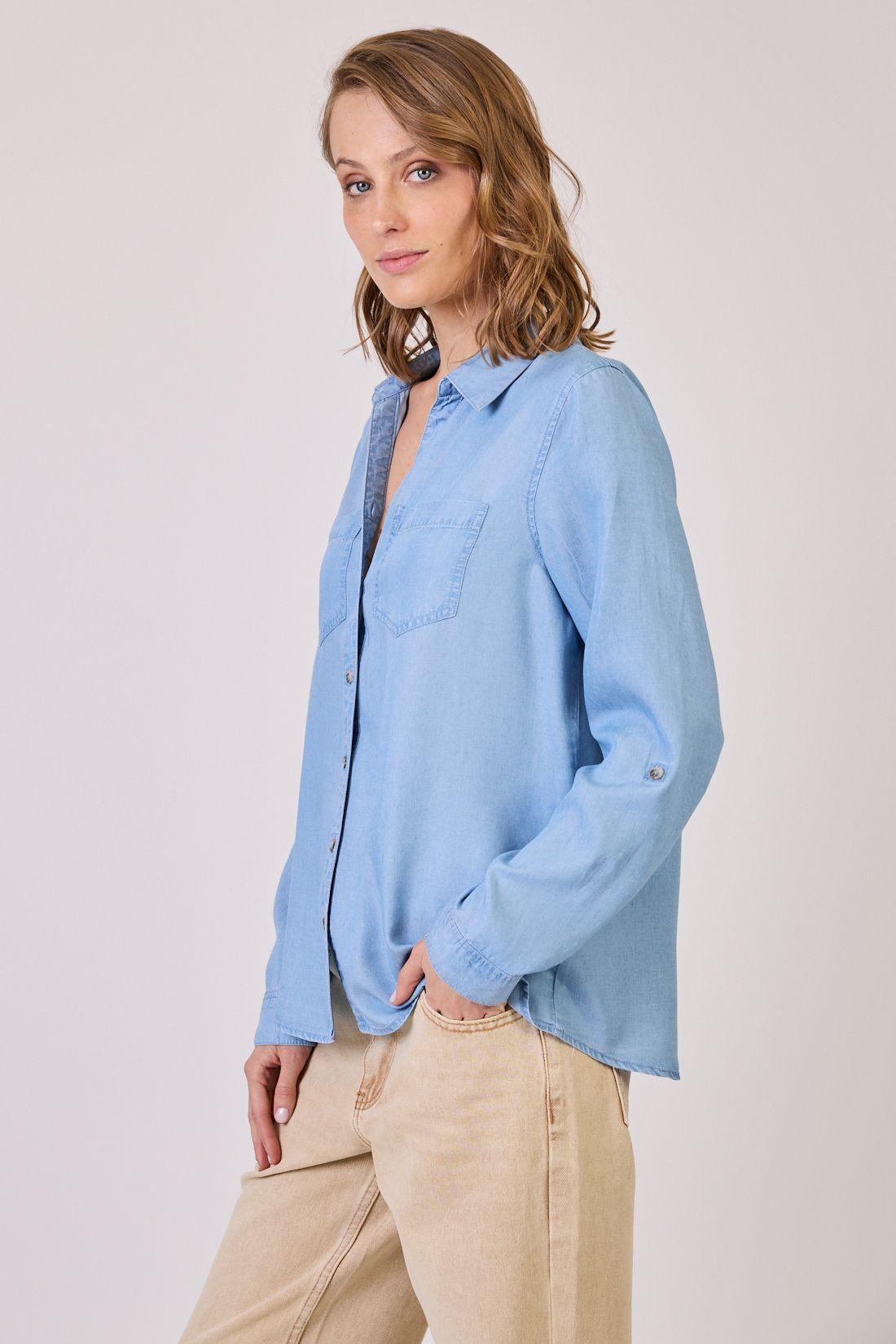 Blusa Lyocell Celeste Cod 4520556-2