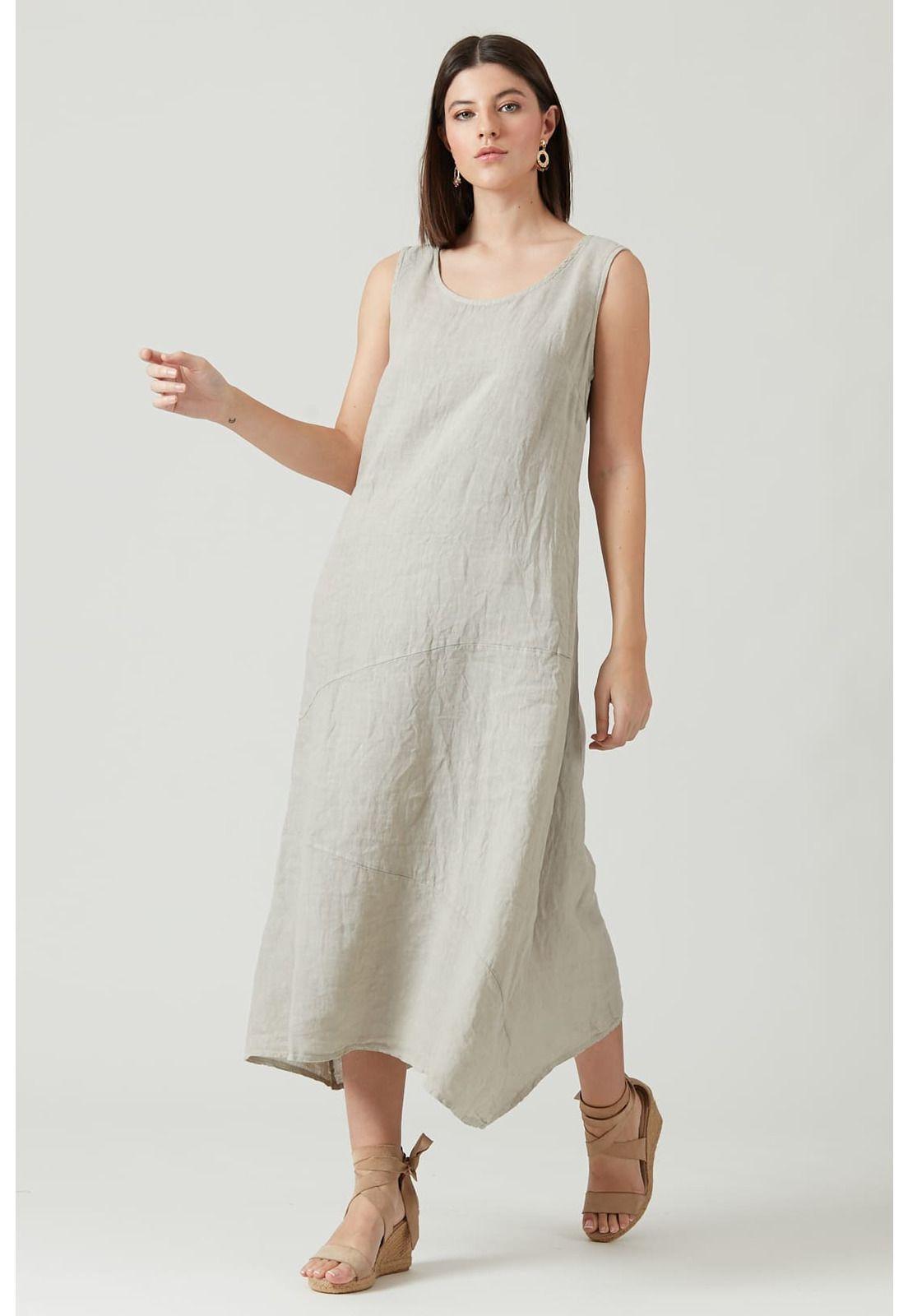 Vestido de lino vison-1