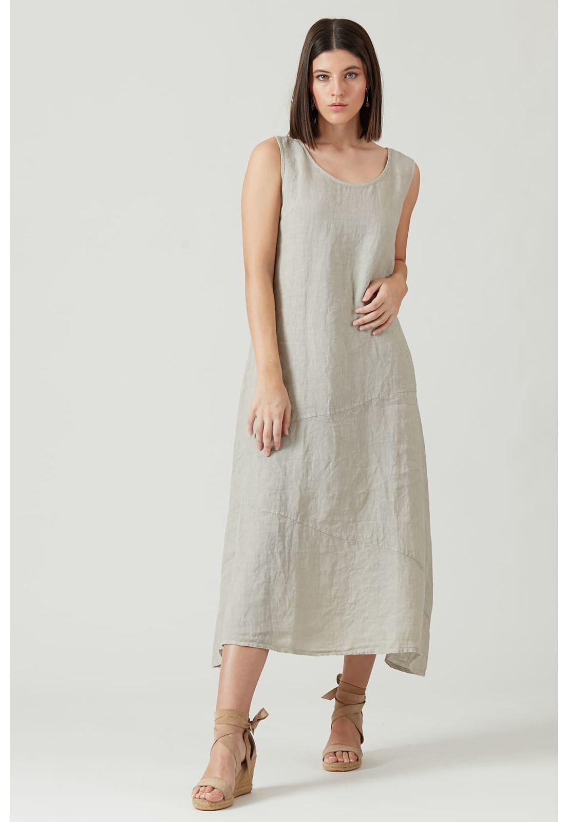 Vestido de lino vison-5