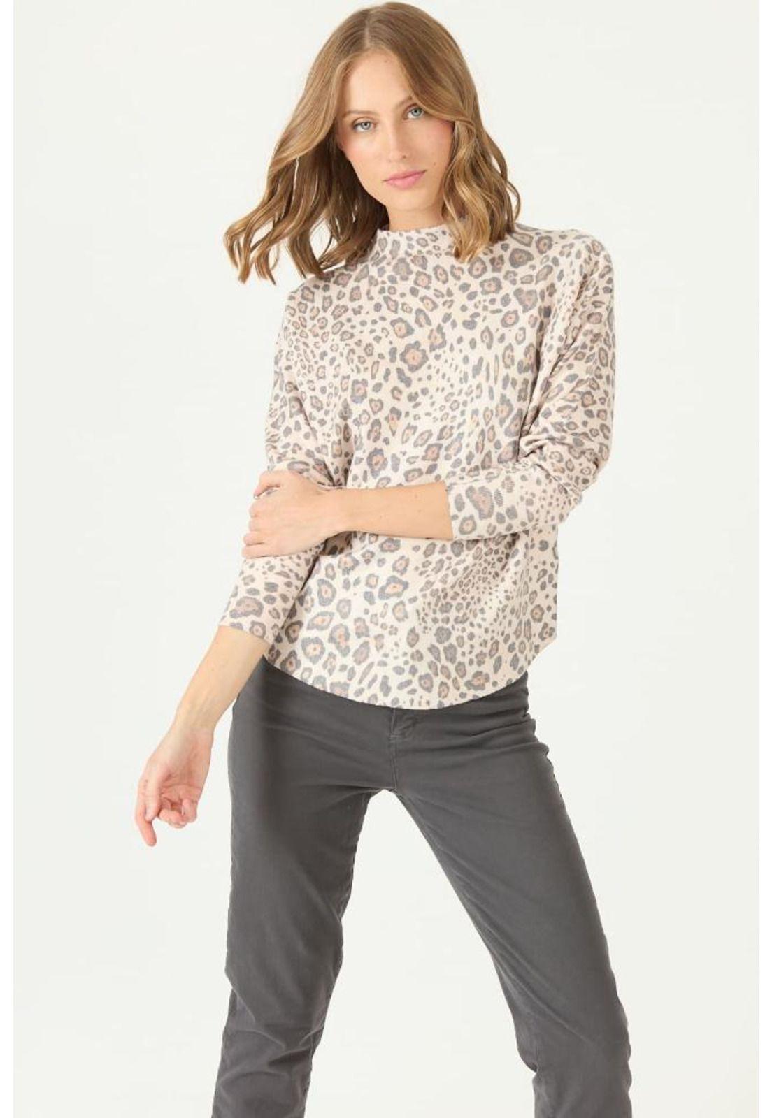 Sweater crudo animal print PRIVILEGE 2188-0