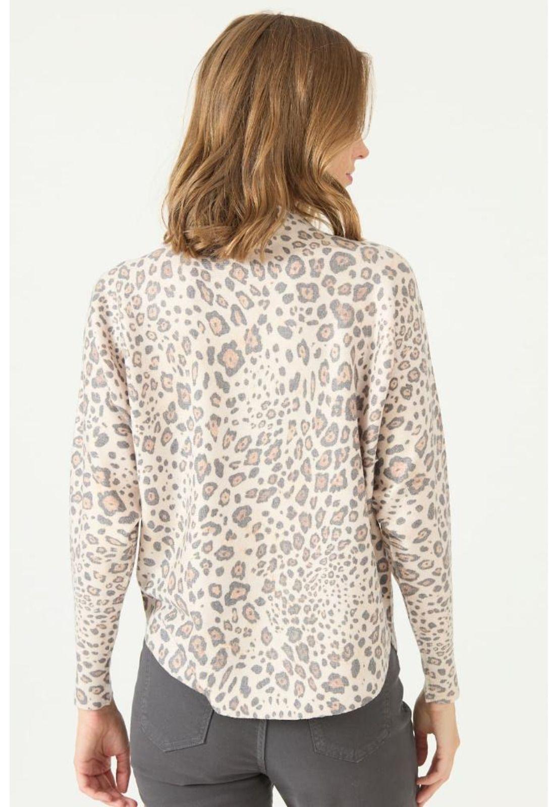 Sweater crudo animal print PRIVILEGE 2188-4