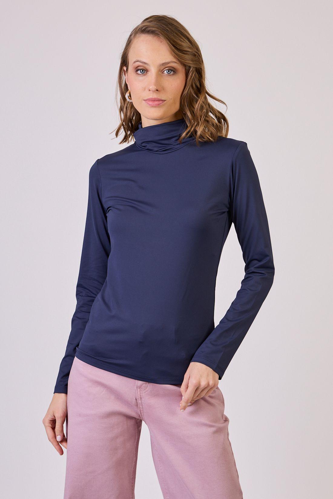 Polera Poliamida Azul Marino Cod 2800036-1