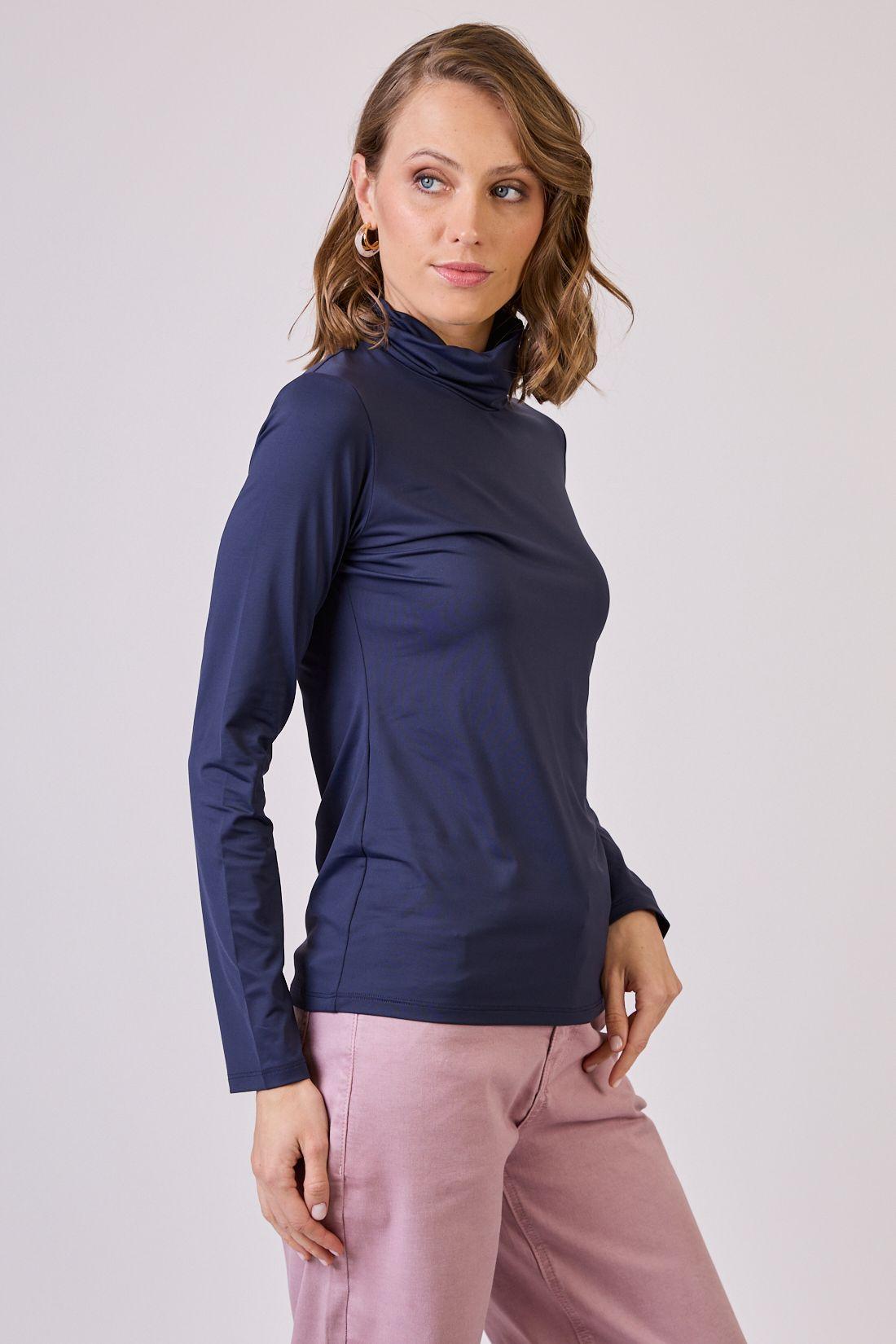 Polera Poliamida Azul Marino Cod 2800036-2