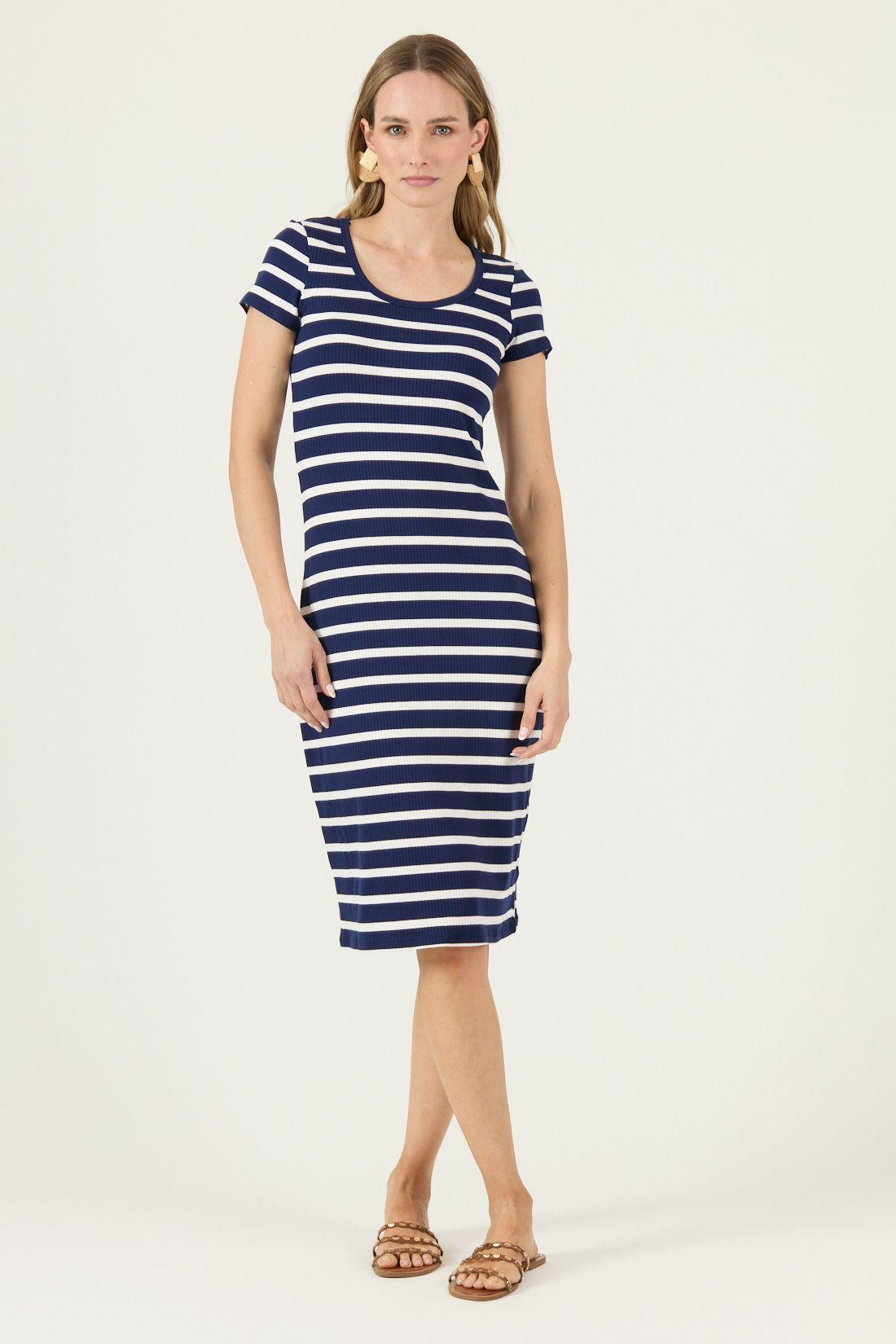 Vestido Azul Marino Cod 4005205-2