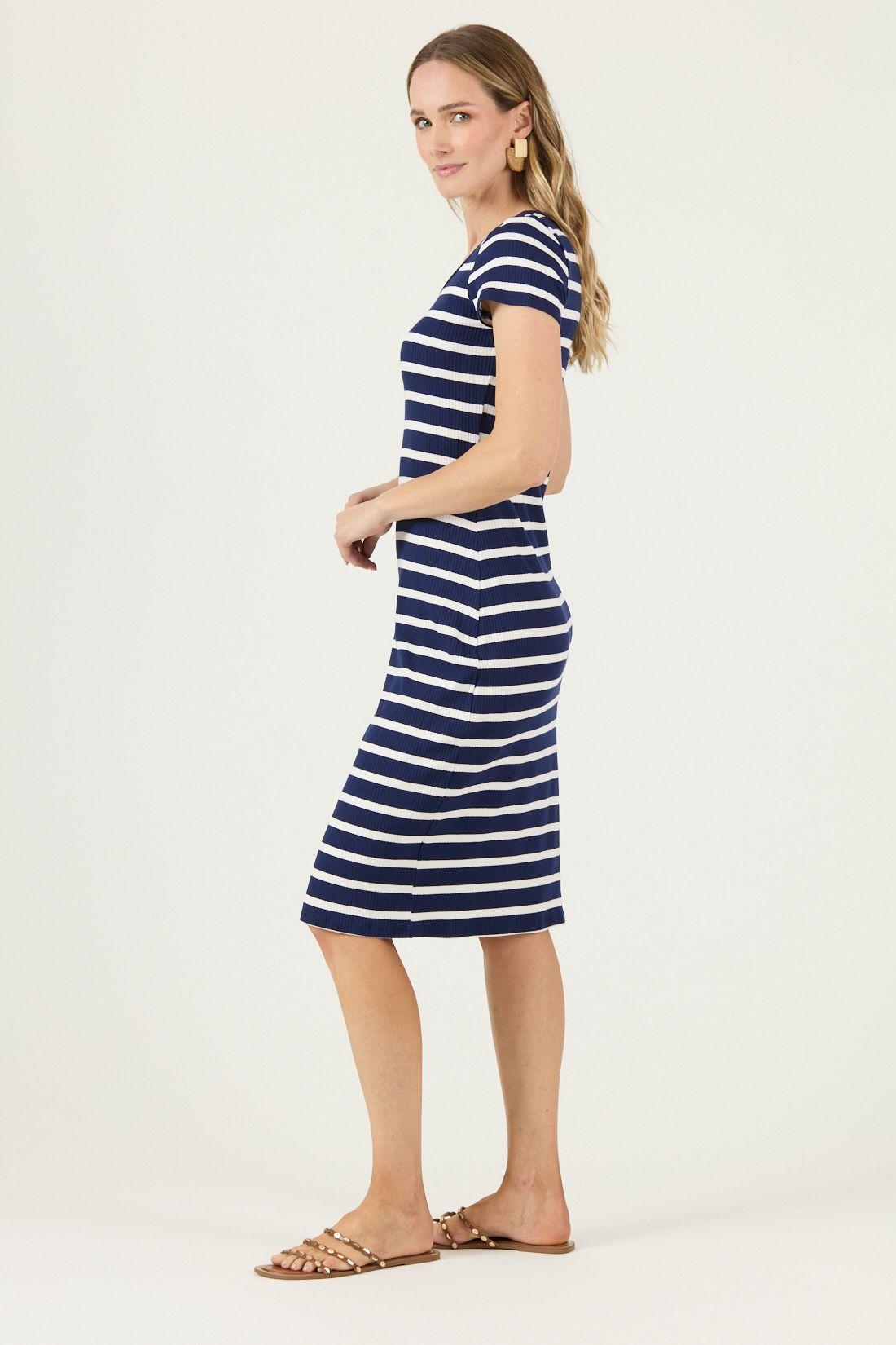 Vestido Azul Marino Cod 4005205-3