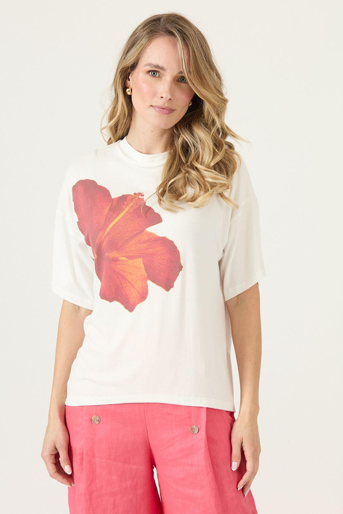 Polera Estampada Blanco Cod 2757145-2