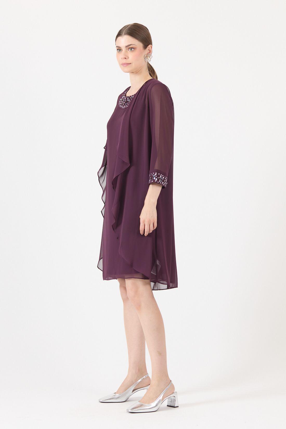 Vestido Morado Cod 0702426-3