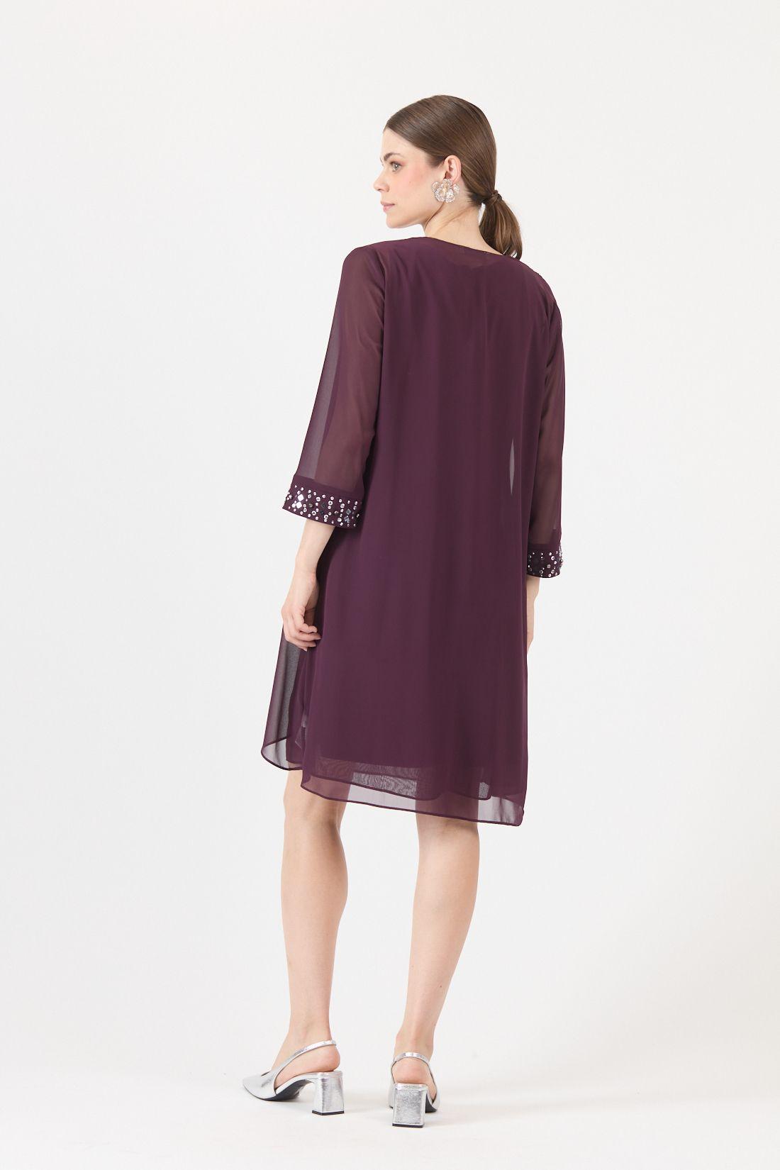 Vestido Morado Cod 0702426-4