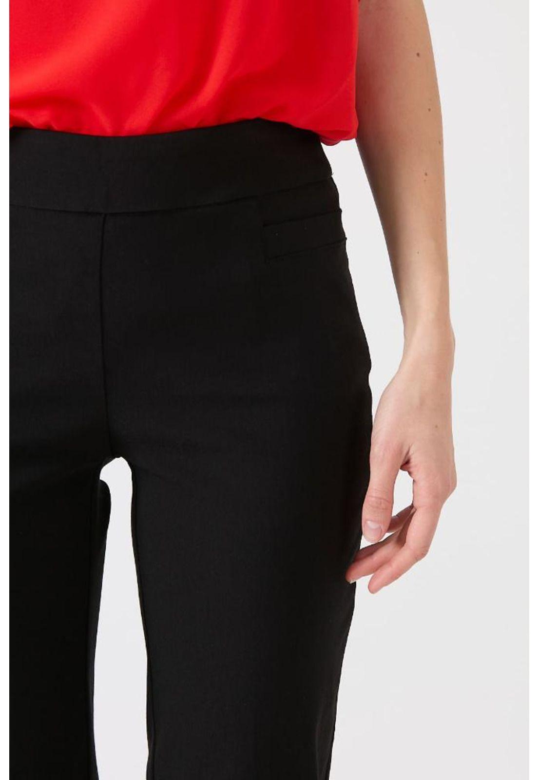 Pantalon regular negro PRIVILEGE 1420-2