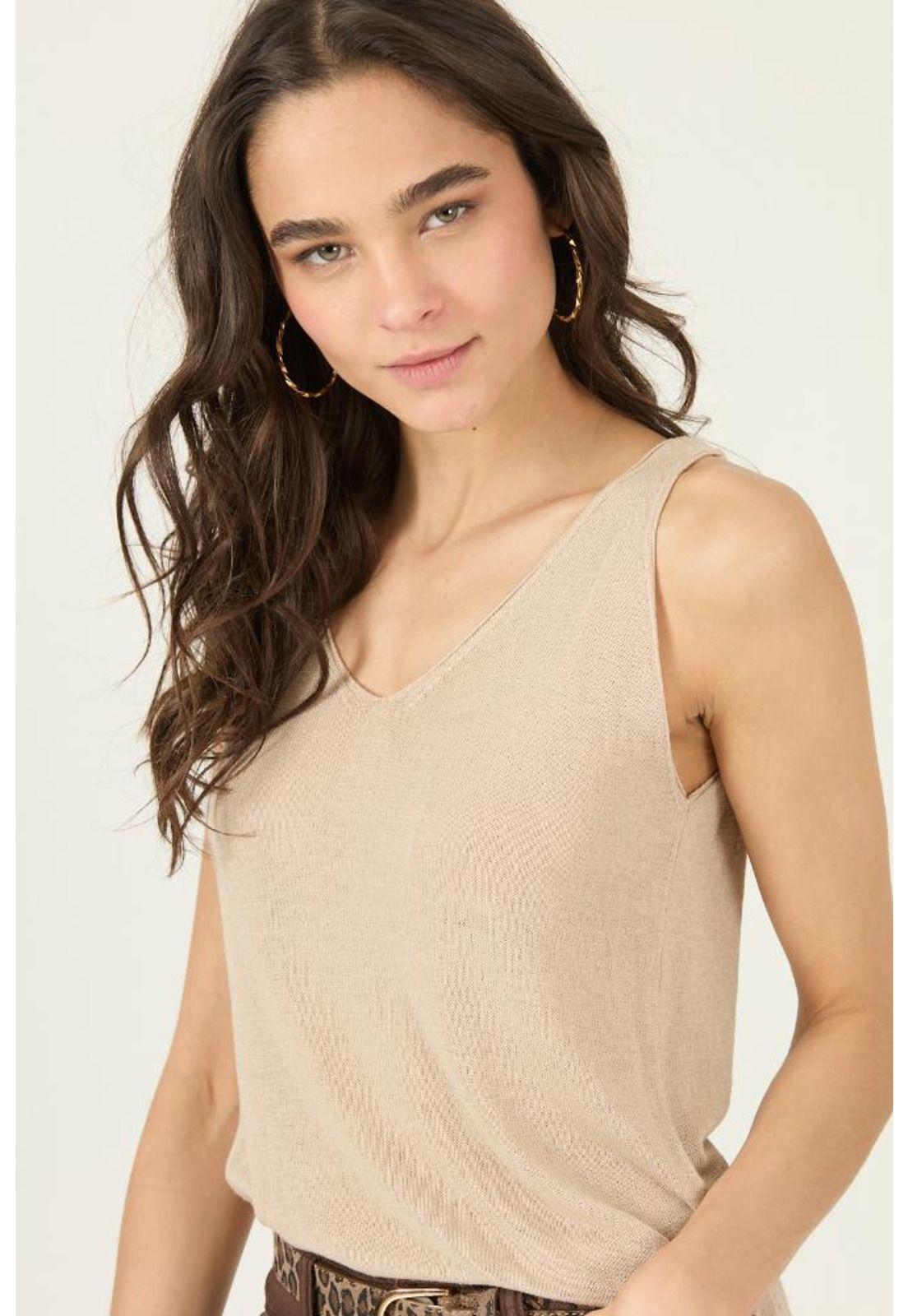 Polera beige PRIVILEGE 3034-1