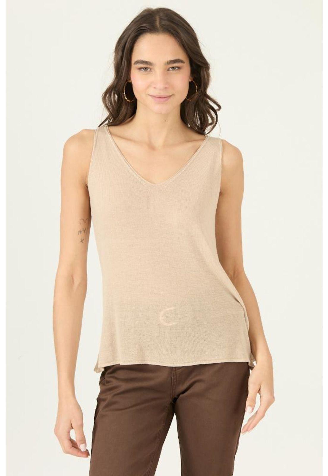 Polera beige PRIVILEGE 3034-2