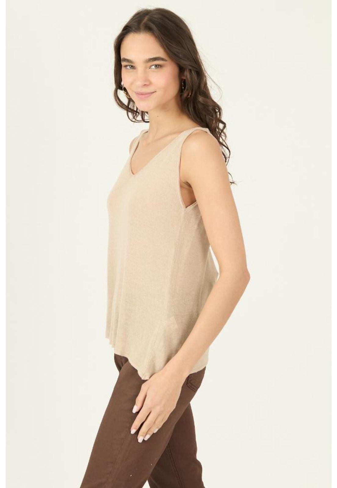 Polera beige PRIVILEGE 3034-3
