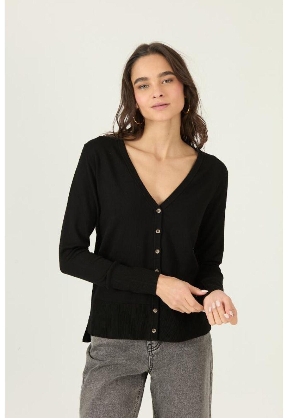 Cardigan negro PRIVILEGE 2996-2