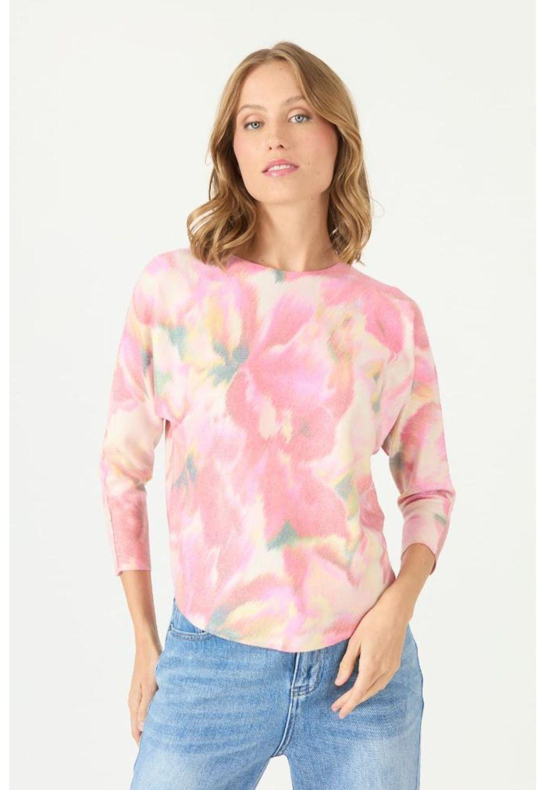 Sweater rojo flores PRIVILEGE 2115-2