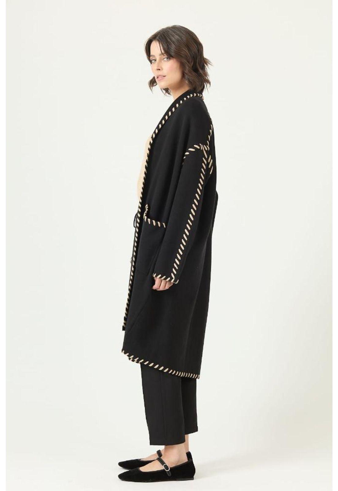 Abrigo negro PRIVILEGE 2783-3