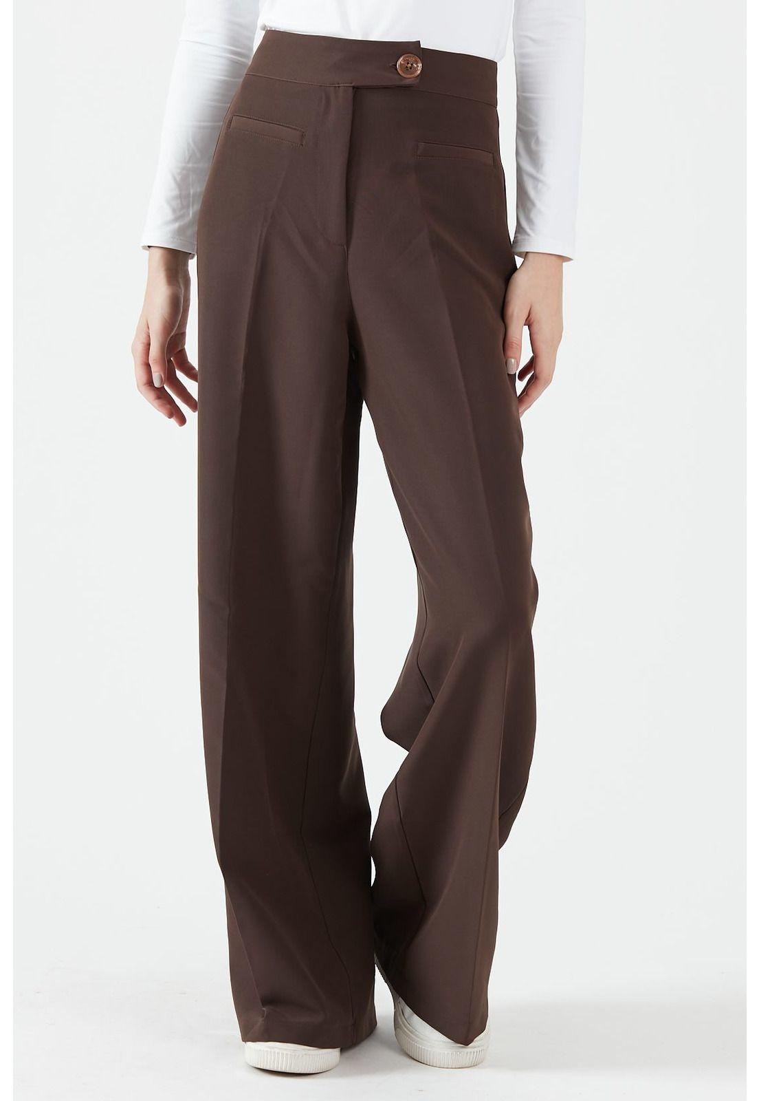 Pantalon palazzo cafe moro-0