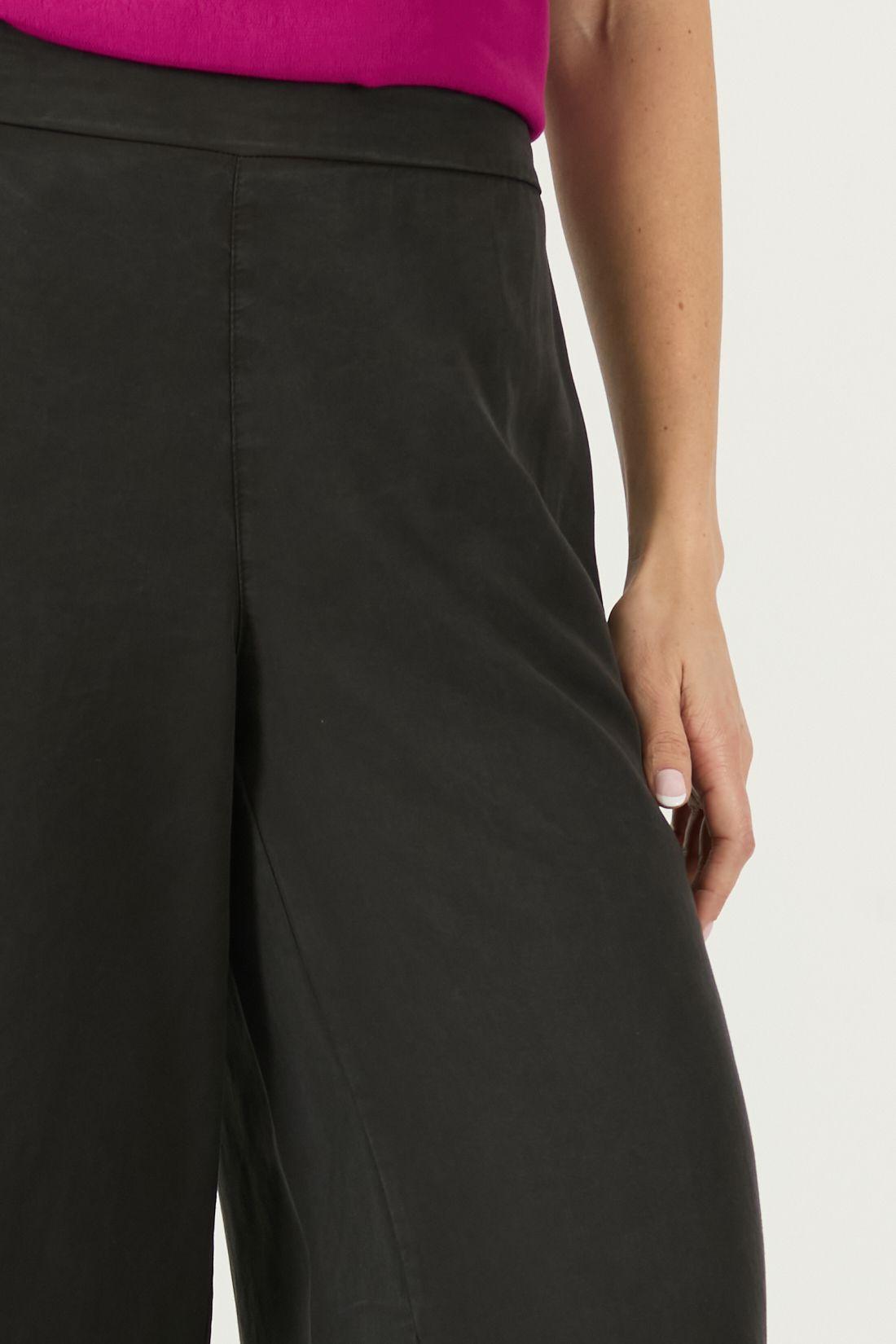 Pantalon De Lyocell Wide Leg Negro Cod 2013585-2