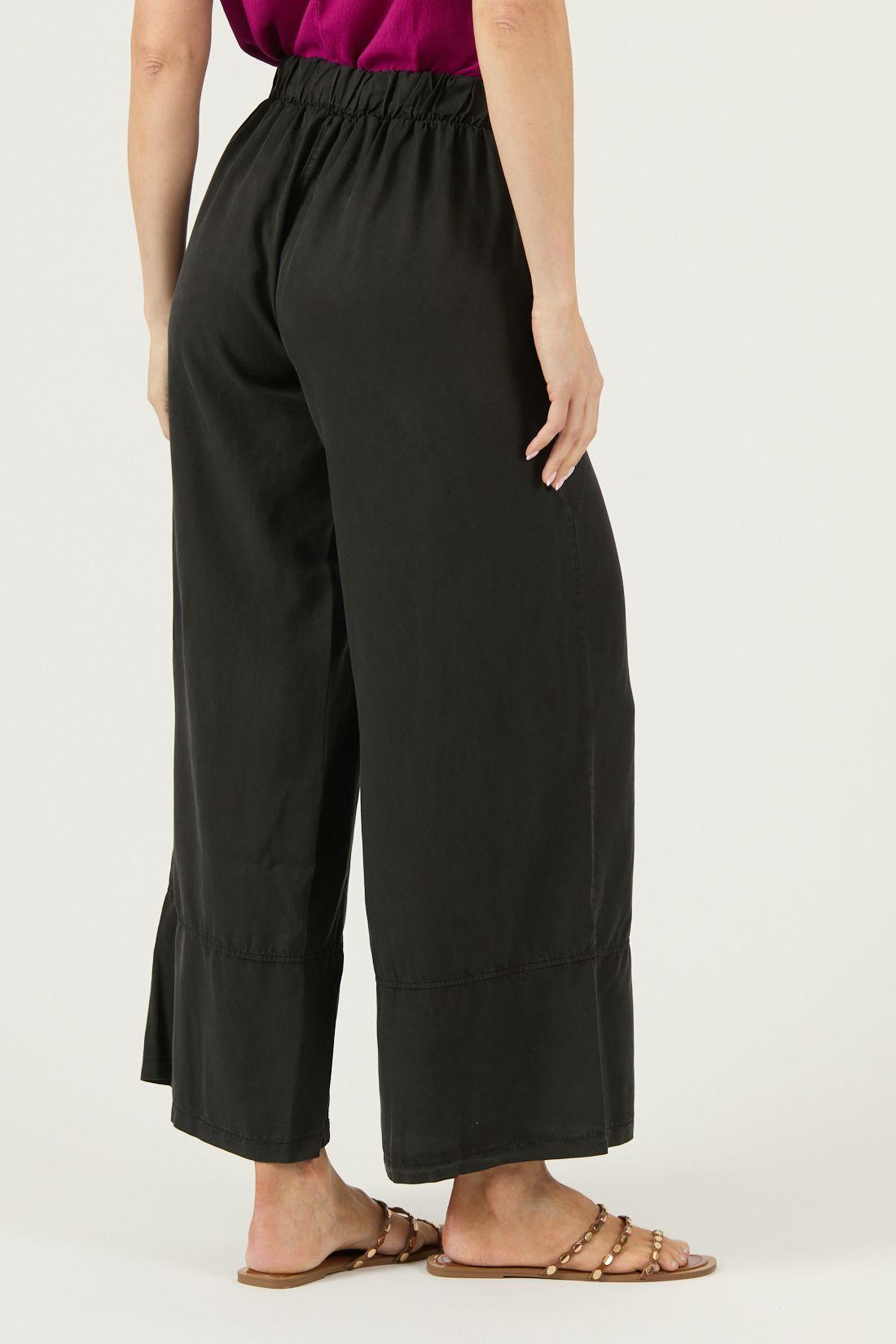 Pantalon De Lyocell Wide Leg Negro Cod 2013585-3